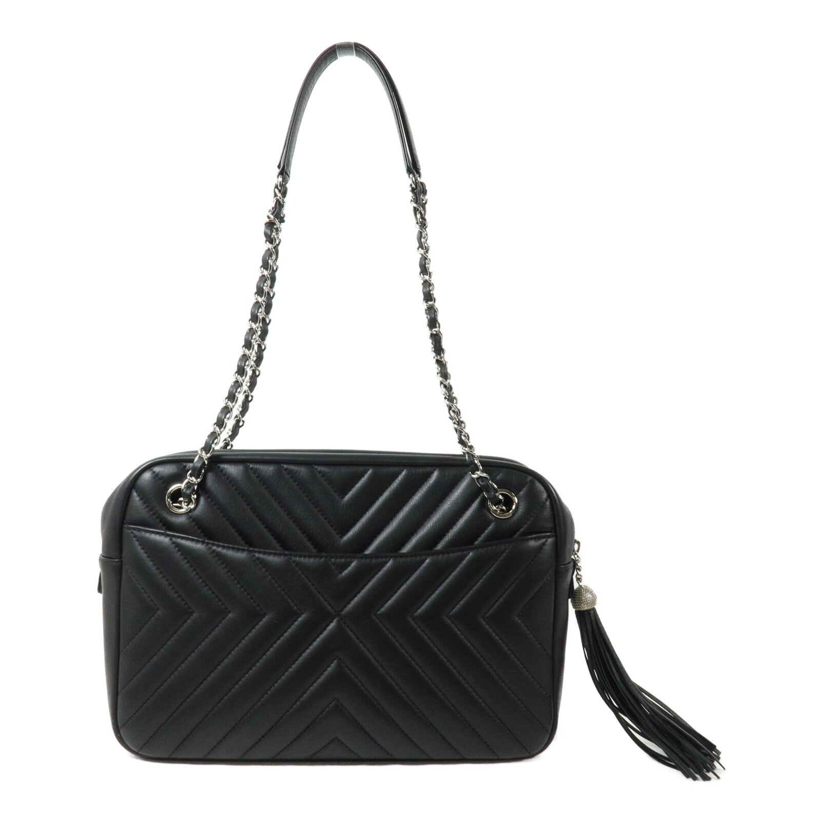 CHANEL 牛皮皮革Shoulder Bag 鏈帶肩背袋
