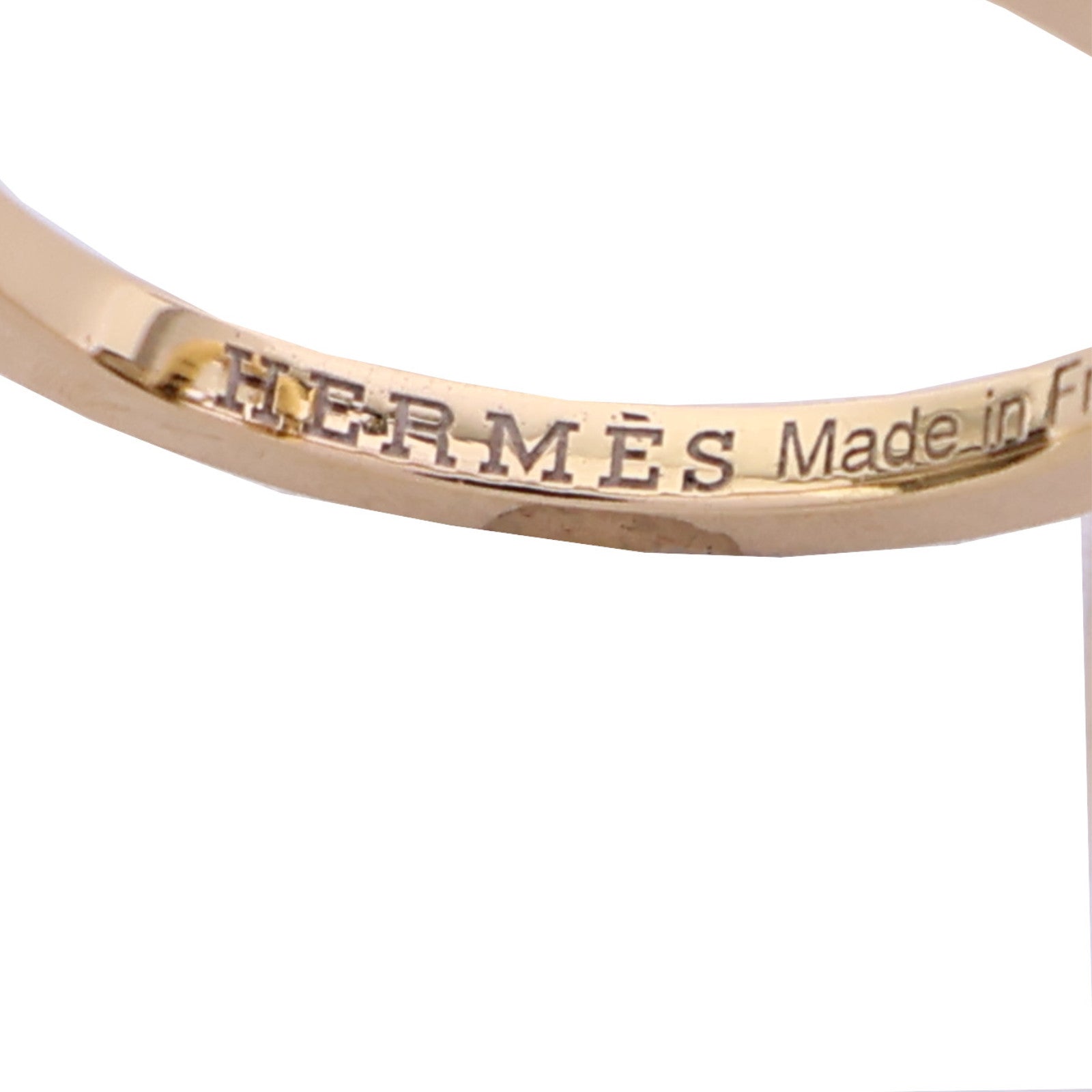HERMES 18K玫瑰金Ever Chaine D'ancre Ring鑽石戒指