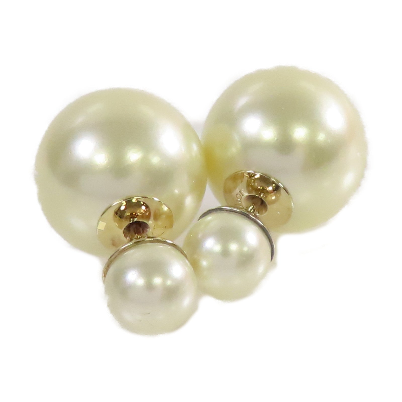 Dior 仿珍珠Earrings耳環珍珠色