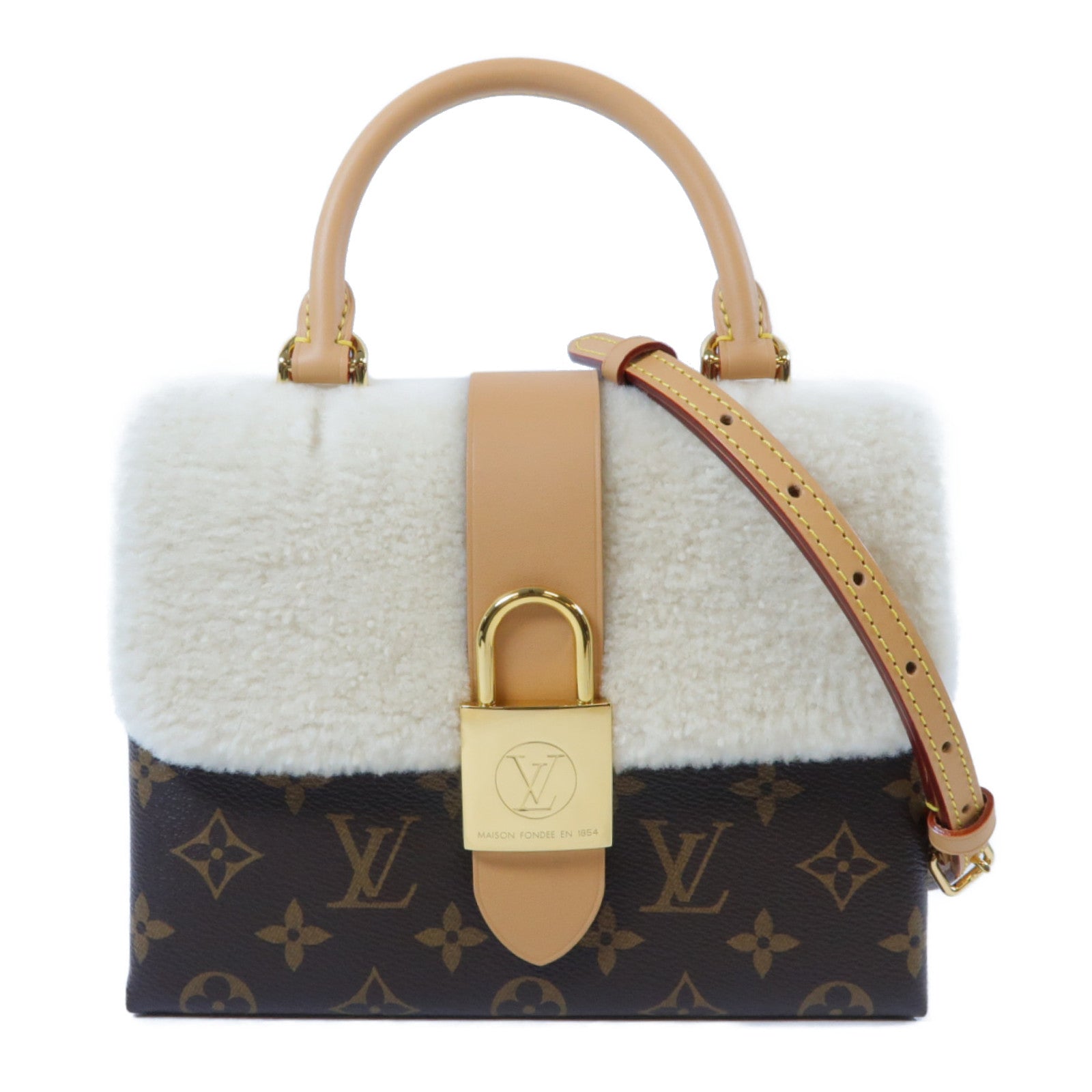 LOUIS VUITTON **【激減優惠】Monogram Locky BB金扣手挽肩背兩用袋啡色