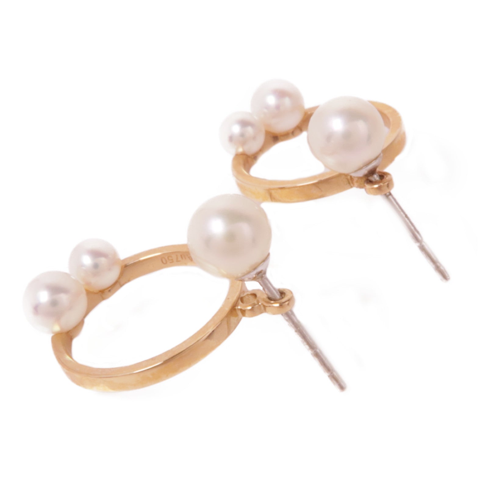 JEWELRY 【激減優惠】18K玫瑰金Pearl Earrings珍珠耳環