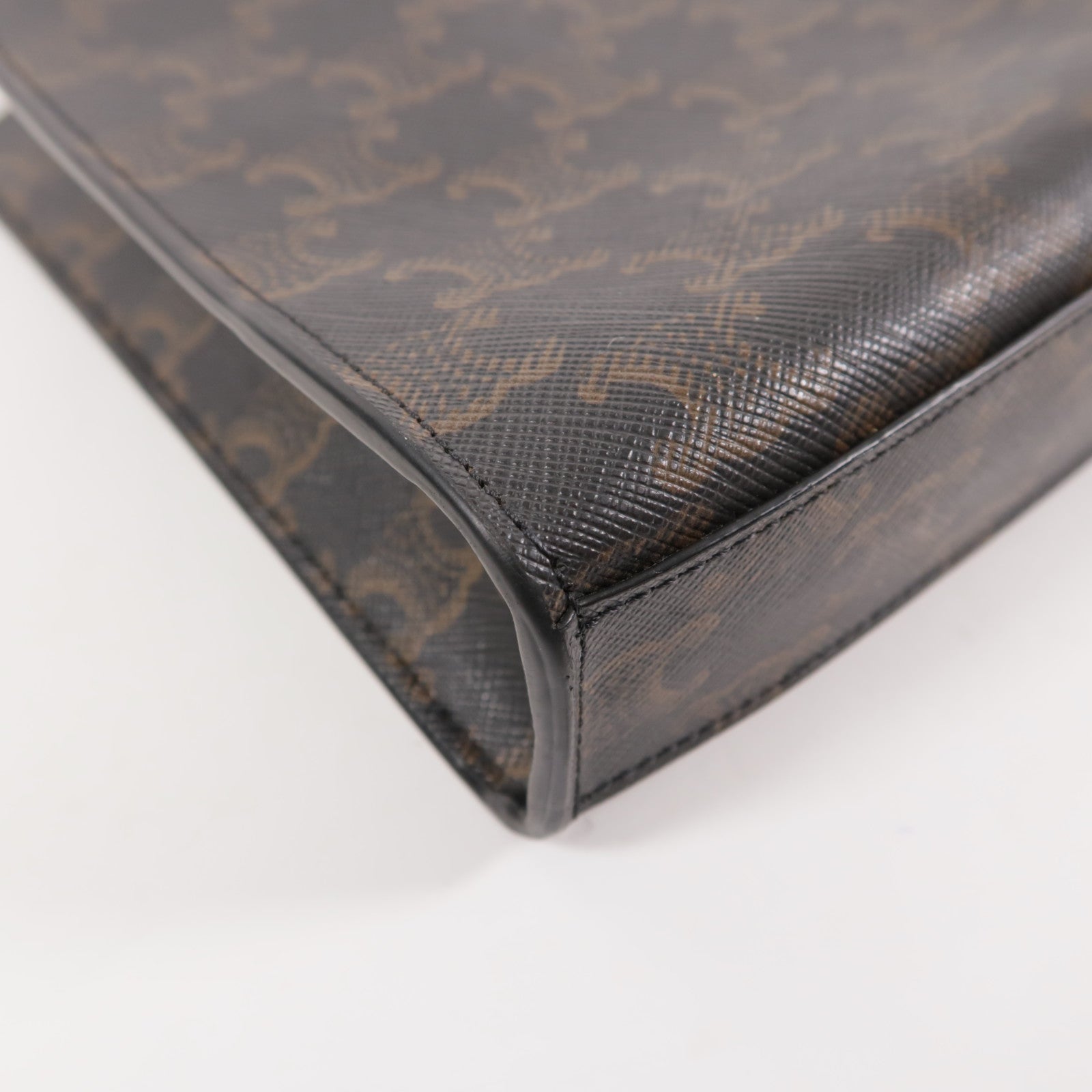 CELINE 塗層帆布Mini Vertical Cabas金扣手挽肩背兩用袋
