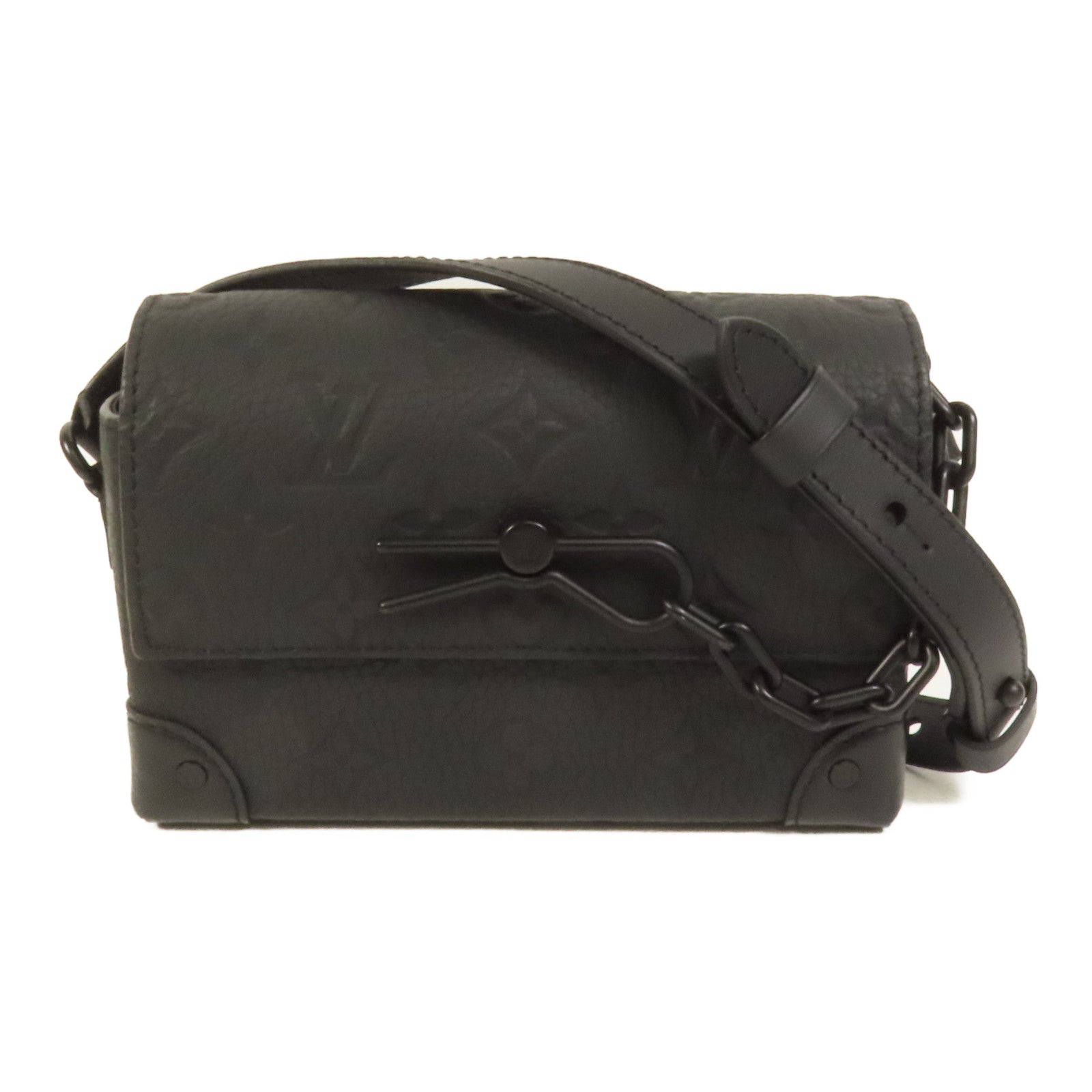 LOUIS VUITTON Monogram Taurillon Steamer Wearable Wallet扣肩背袋