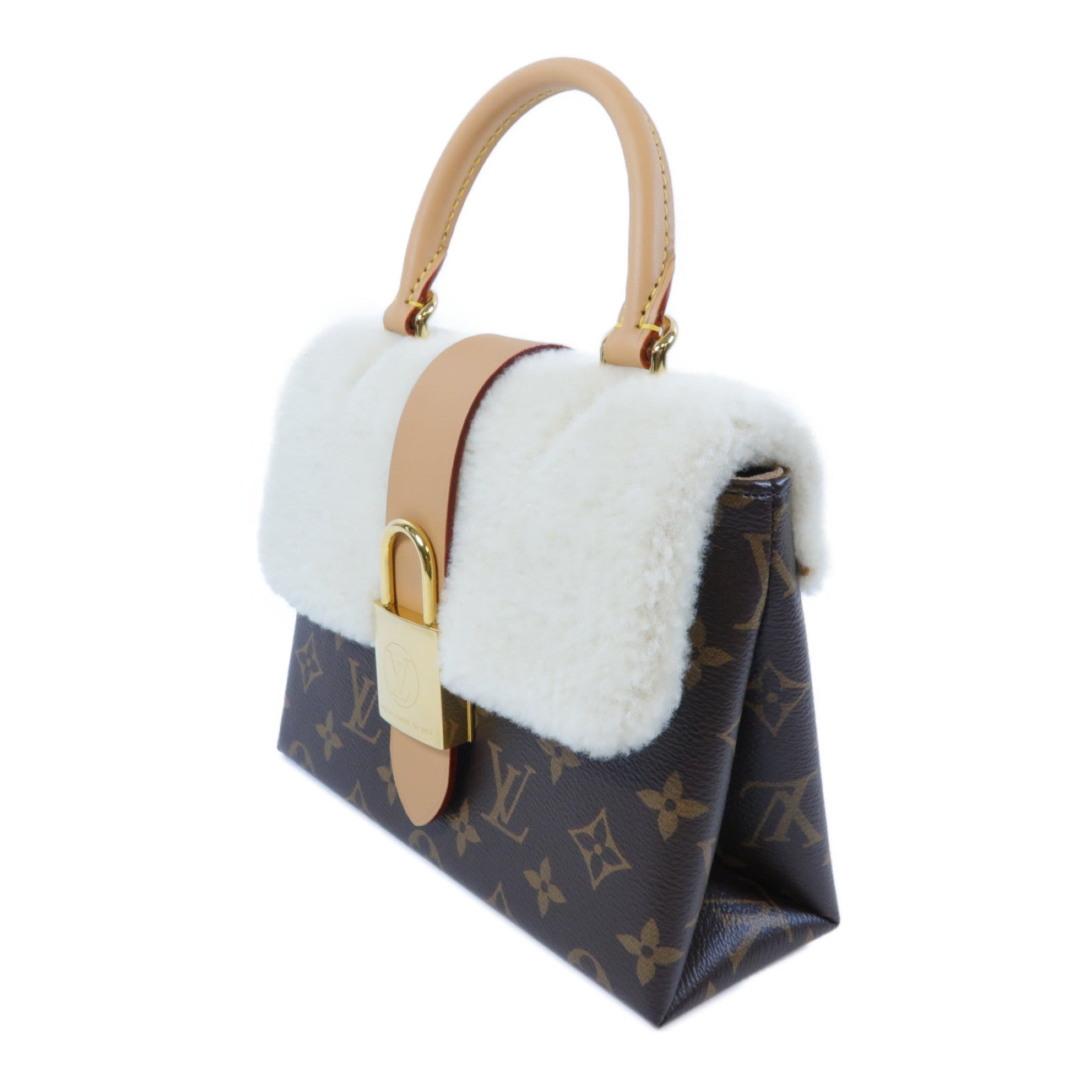 LOUIS VUITTON **【激減優惠】Monogram Locky BB金扣手挽肩背兩用袋啡色