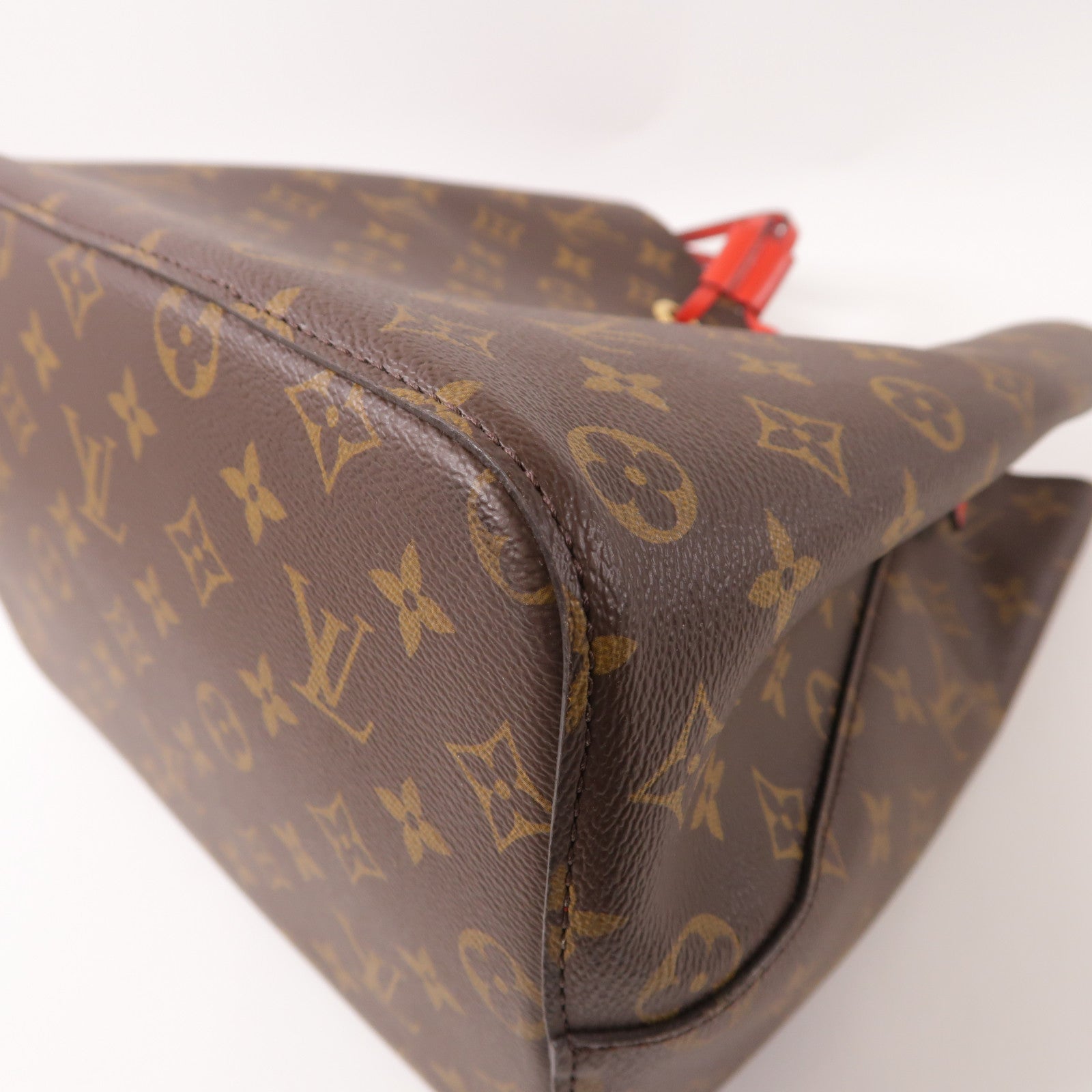LOUIS VUITTON Monogram Neo Noe Bucket Bag金扣肩背袋Coquelicot/紅色