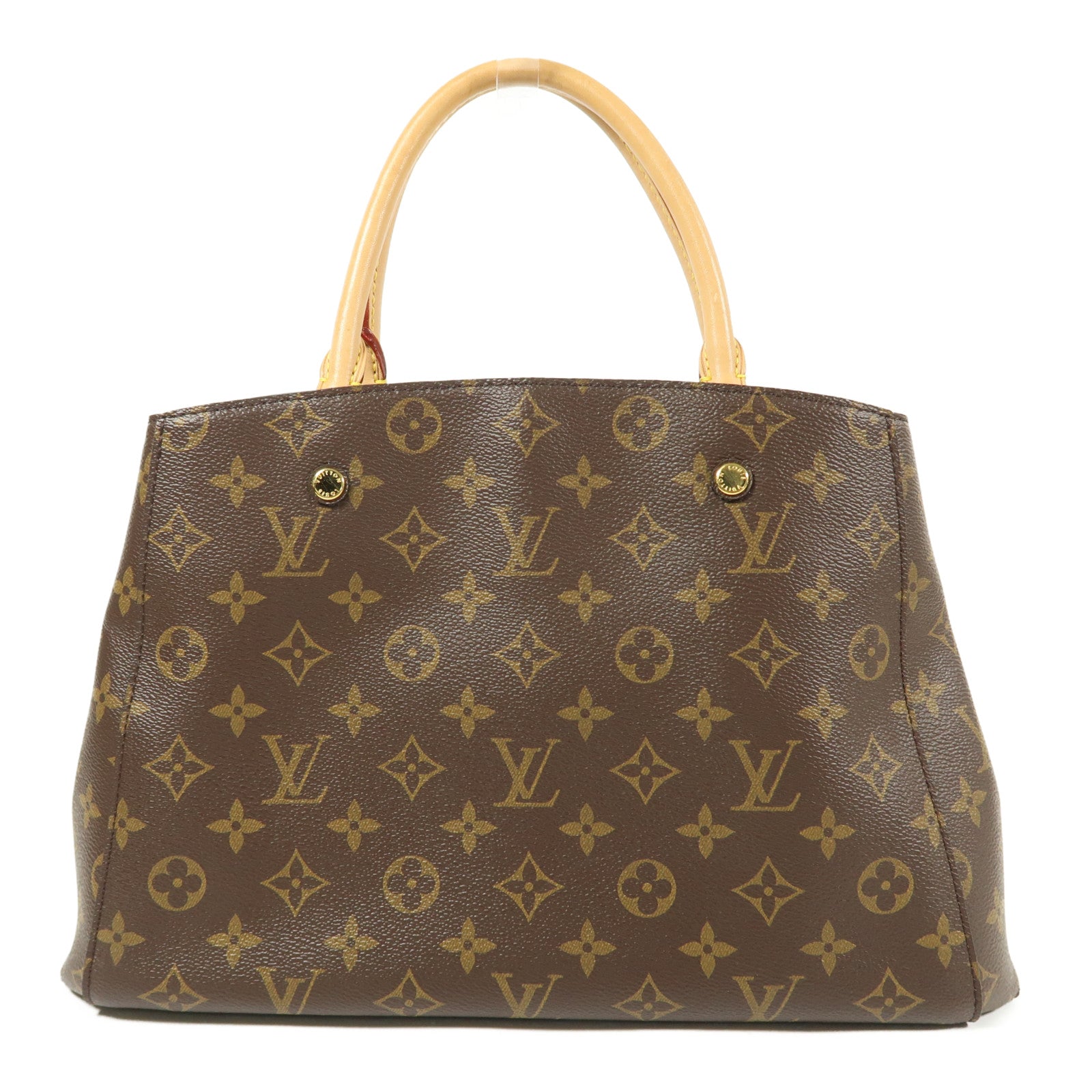 LOUIS VUITTON Monogram Montaigne MM金扣手挽肩背兩用袋
