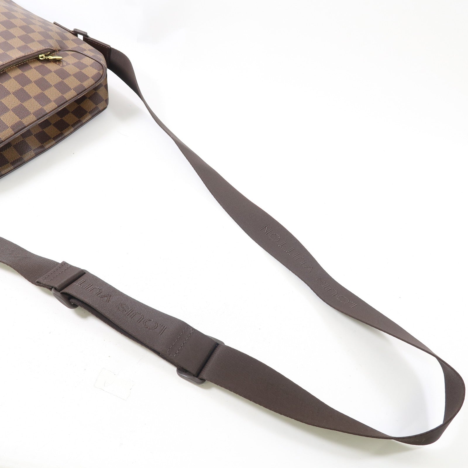 LOUIS VUITTON Monogram Olaf金扣肩背袋棕色