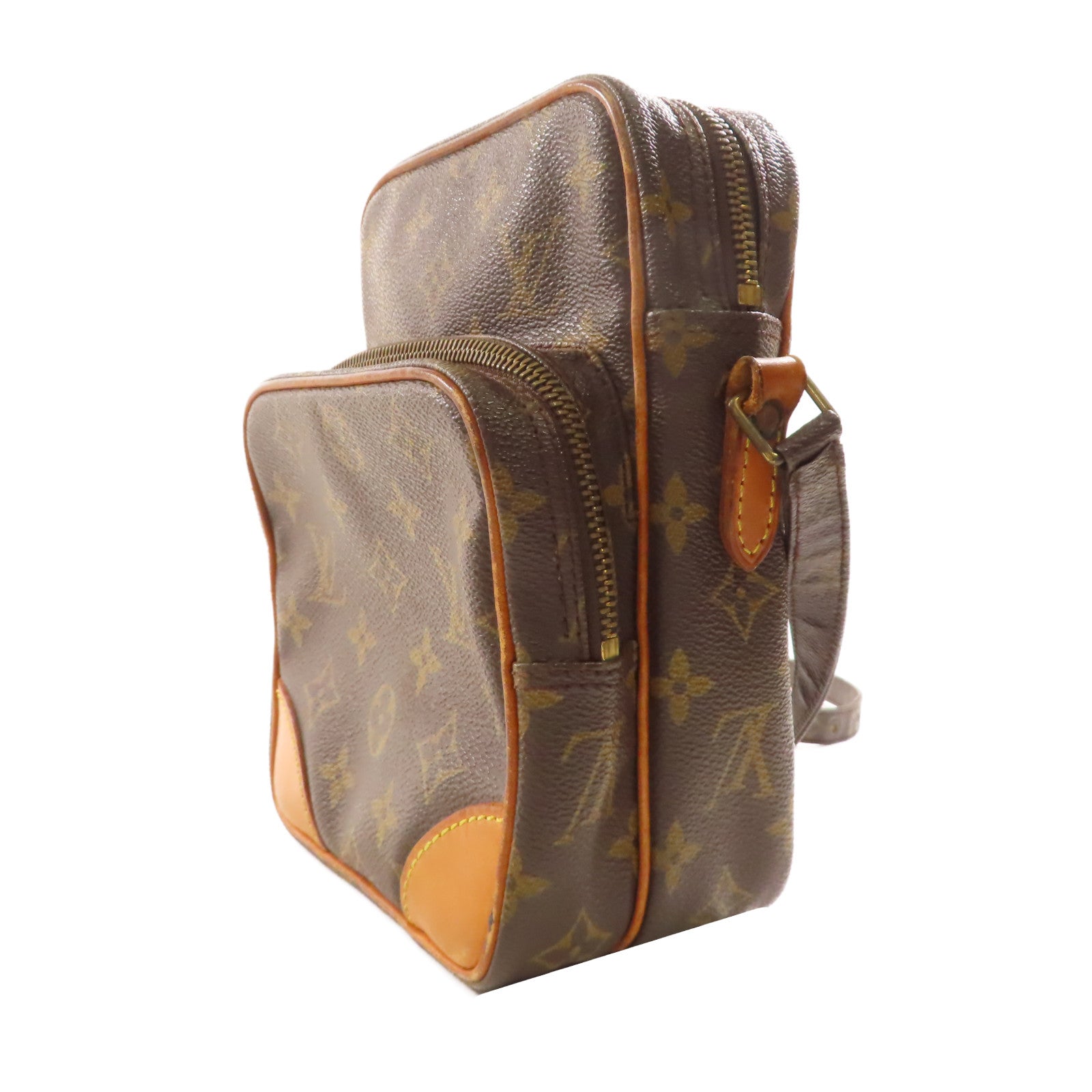 LOUIS VUITTON 【激減優惠】Monogram Amazon金扣肩背袋棕色