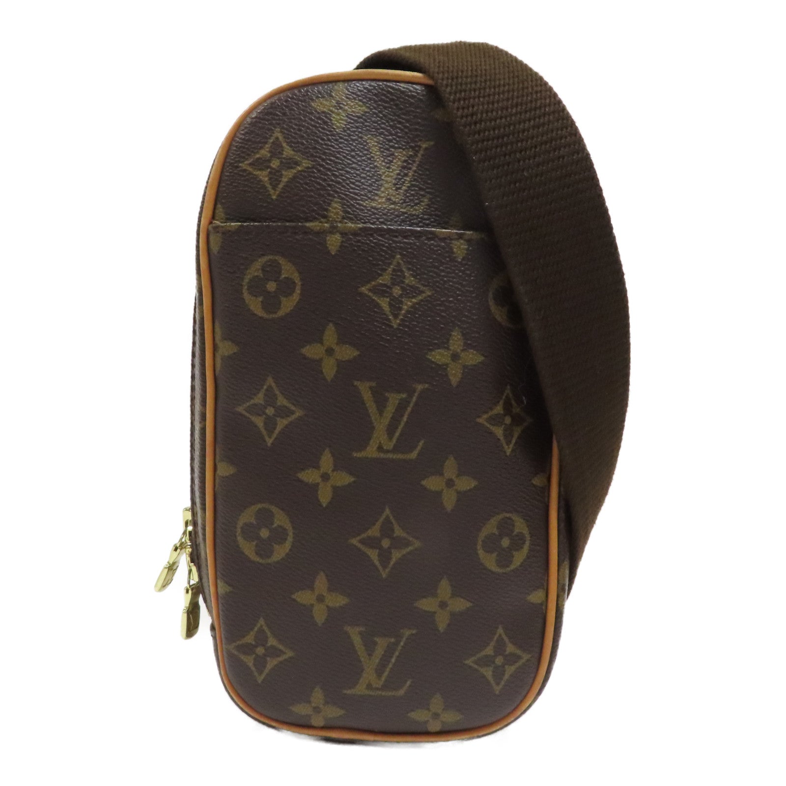 LOUIS VUITTON Monogram Pochette Gange Waist Bag金扣腰包啡色