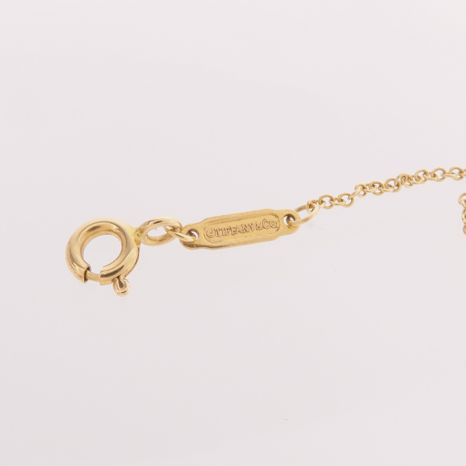 TIFFANY＆CO 18K黃金T Smile Necklace項鍊