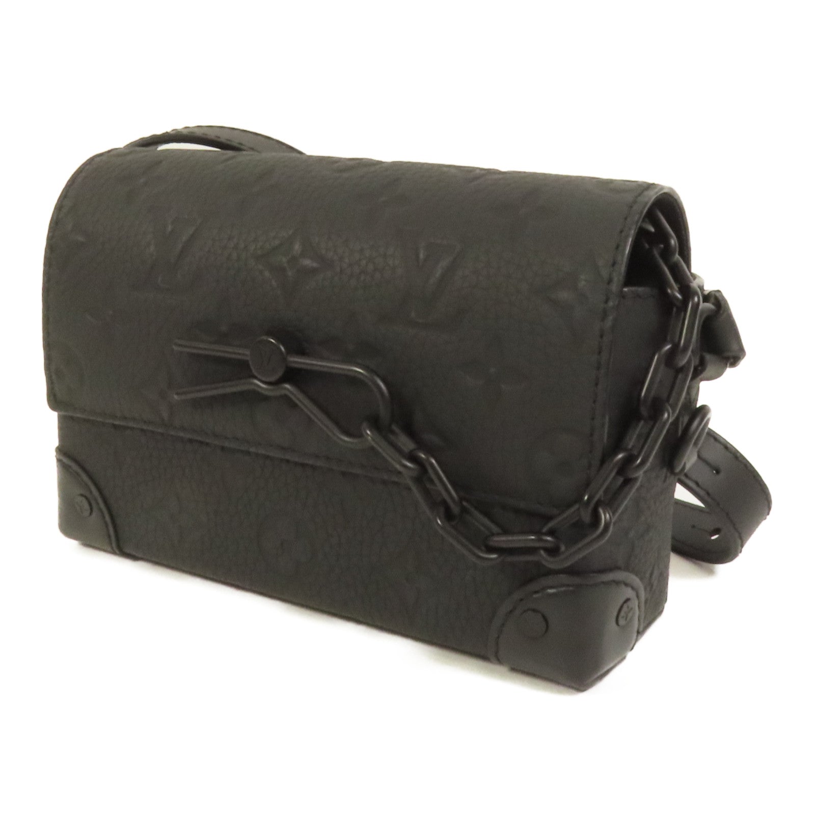 LOUIS VUITTON Monogram Taurillon Steamer Wearable Wallet扣肩背袋