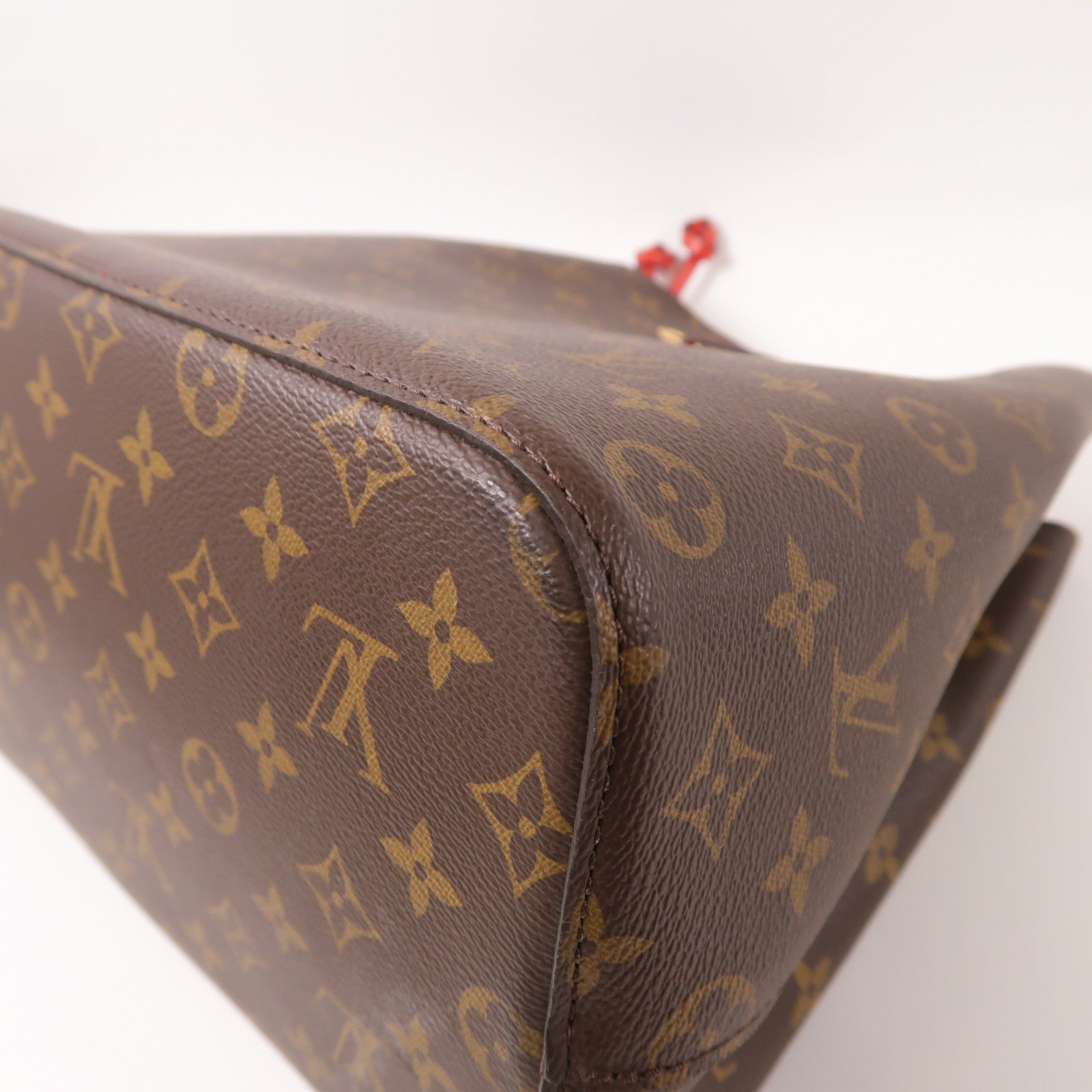 LOUIS VUITTON Monogram Neo Noe Bucket Bag金扣肩背袋Coquelicot/紅色