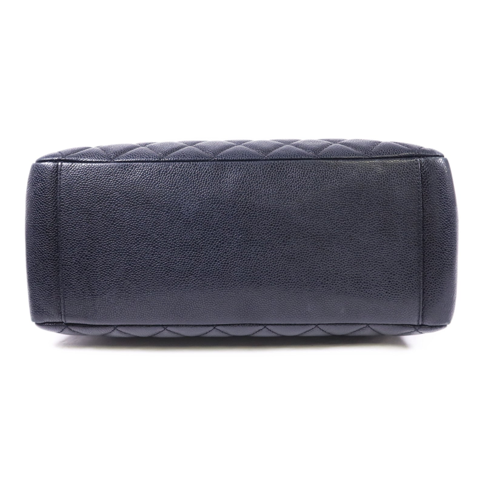 CHANEL 牛皮皮革GST Grand Shopping Tote Bag金扣鏈帶肩背袋