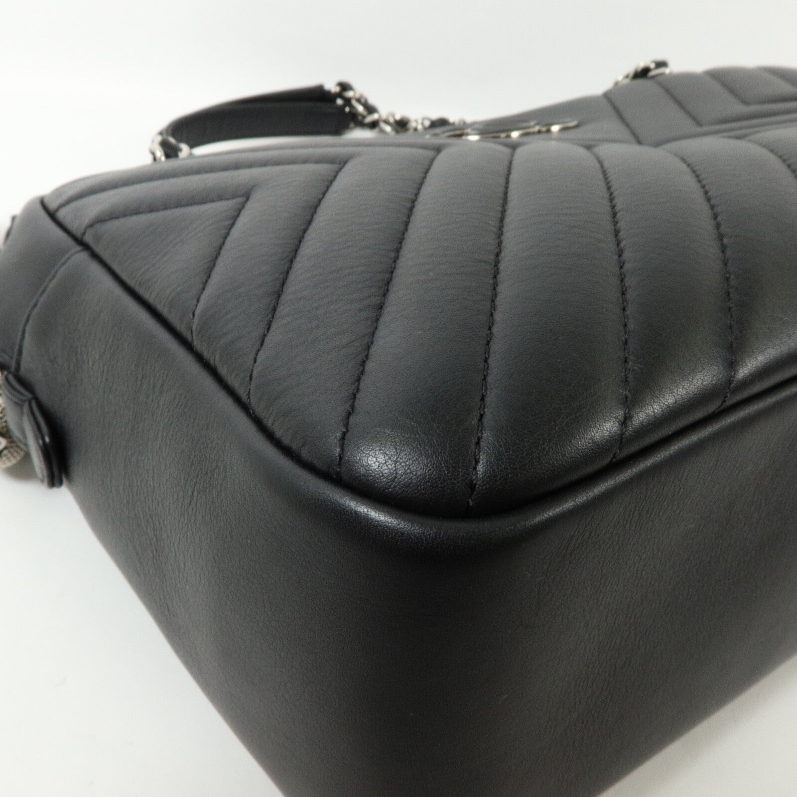 CHANEL 牛皮皮革Shoulder Bag 鏈帶肩背袋