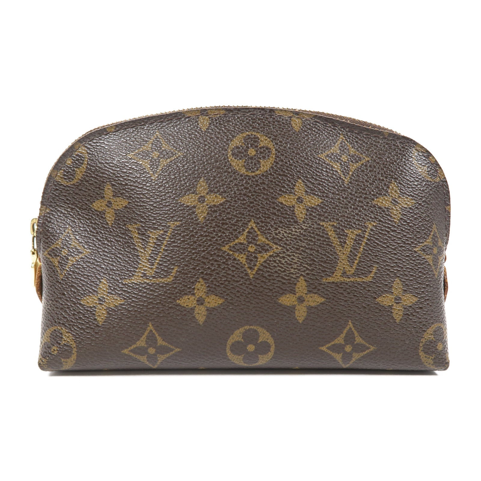 LOUIS VUITTON Monogram Pouch金扣手拿包啡色
