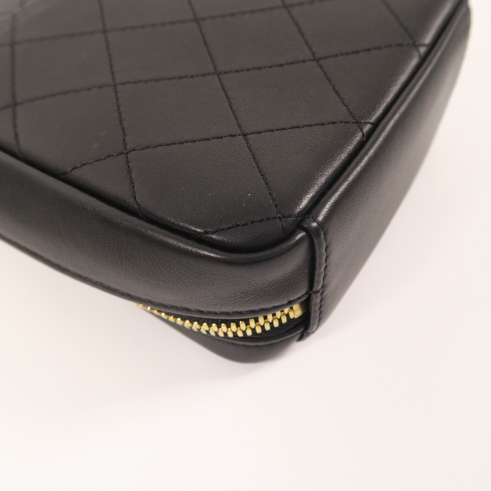 CHANEL 牛皮皮革2 Way Shoulder金扣手挽肩背兩用袋