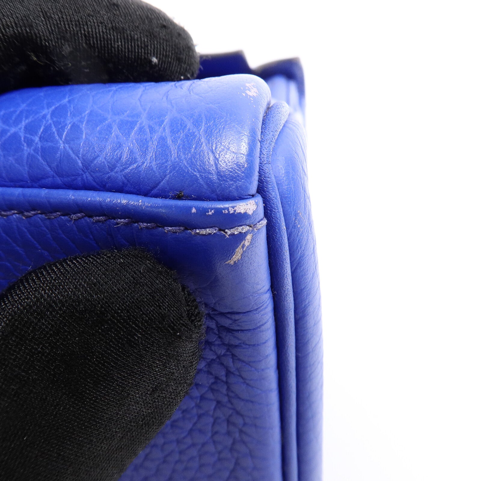 HERMES Togo皮革Kelly 28手挽肩背兩用袋Electric Blue