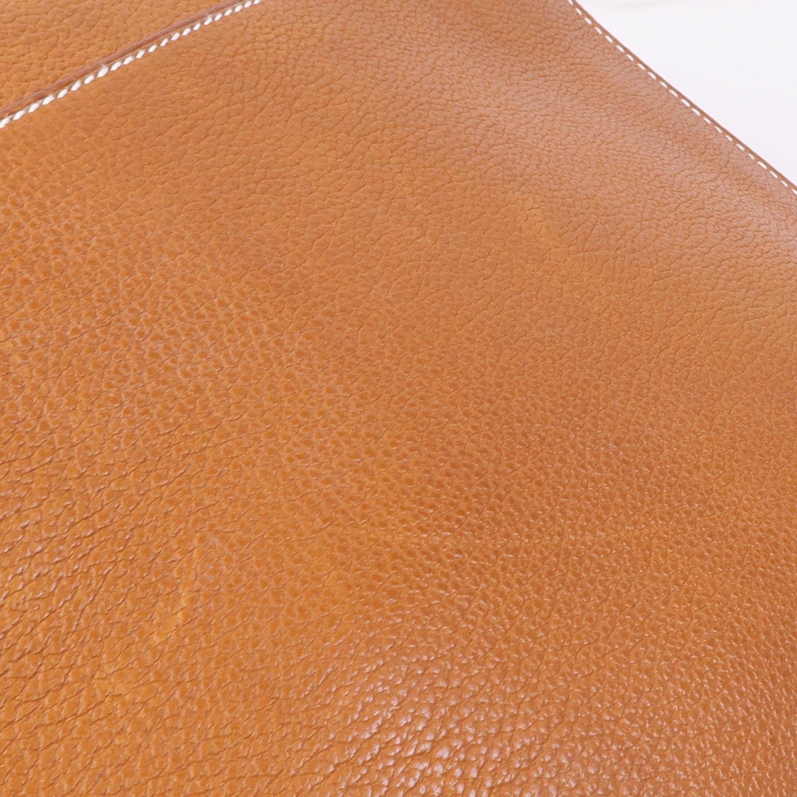 HERMES Saddle皮革Sac a Depeches 29銀扣肩背袋Gold