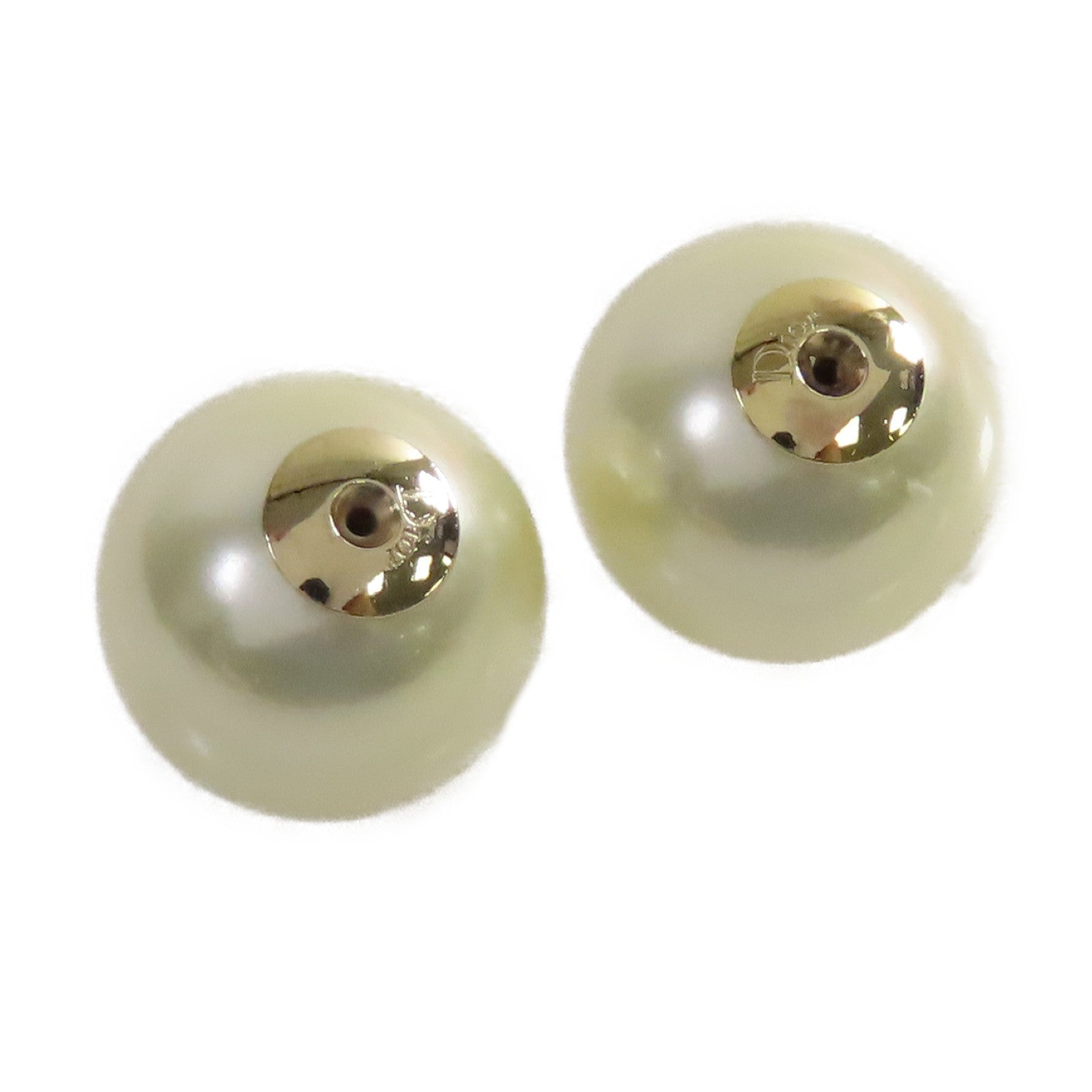 Dior 仿珍珠Earrings耳環珍珠色