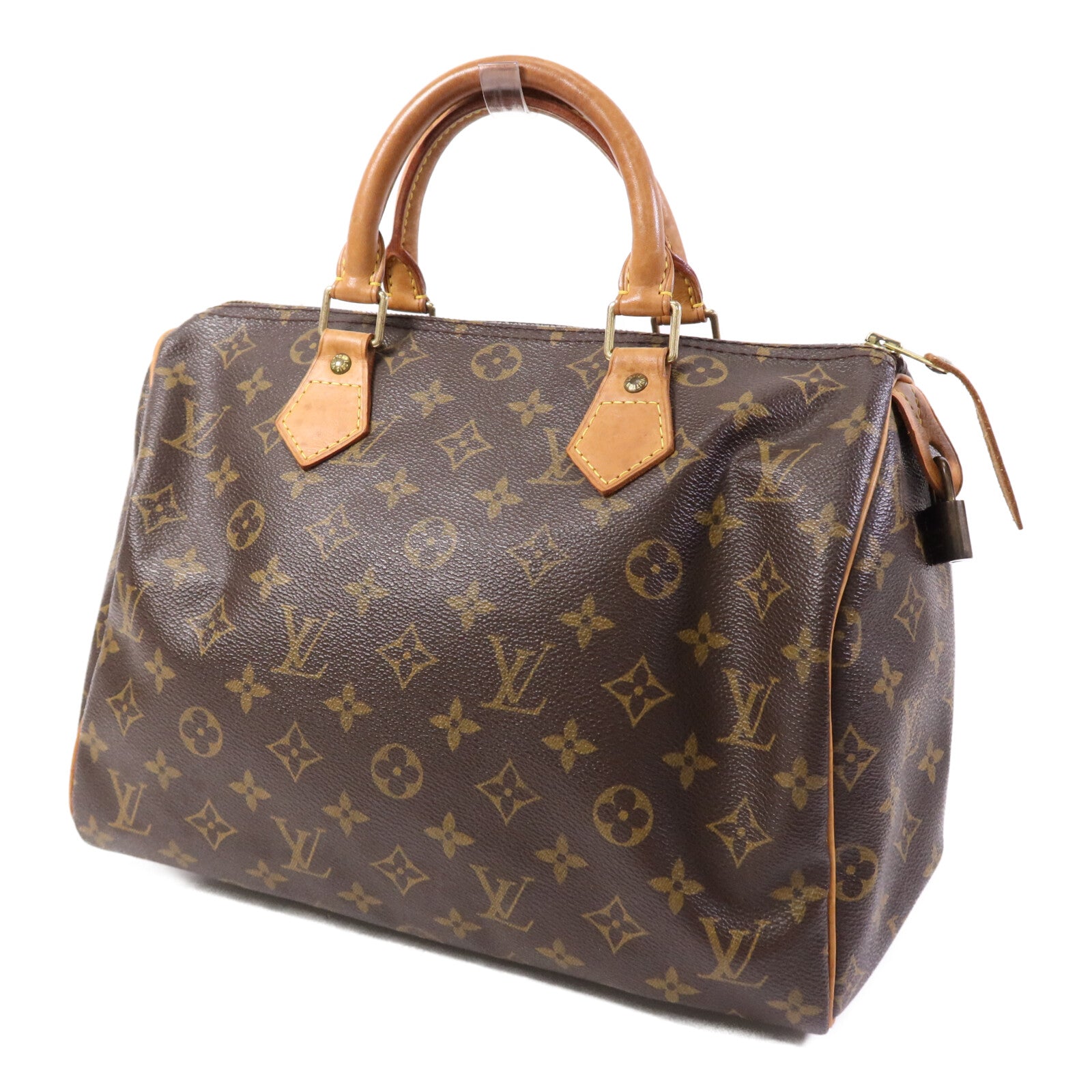 LOUIS VUITTON Monogram Speedy 30金扣手挽袋