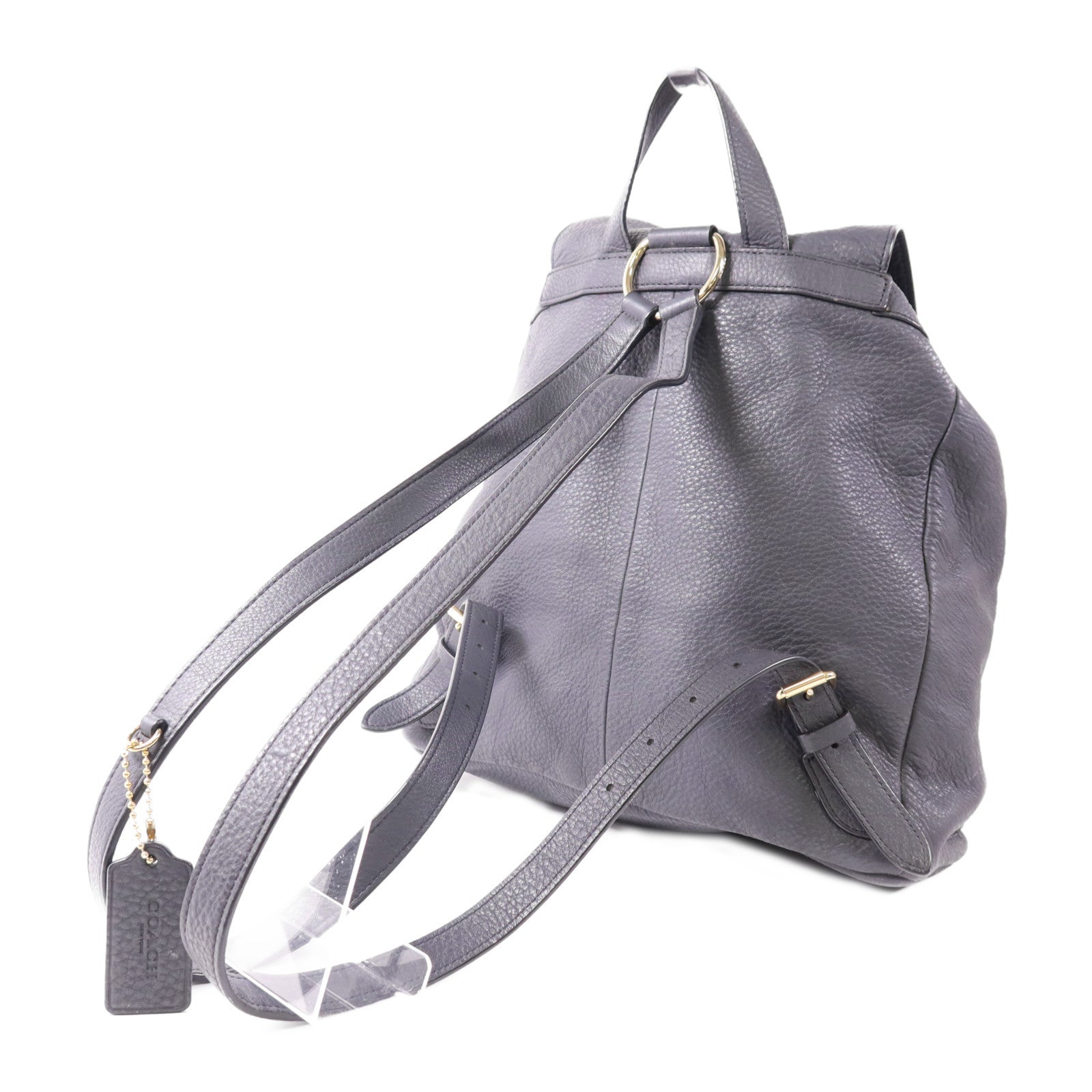 COACH 牛皮皮革Backpack金扣背包