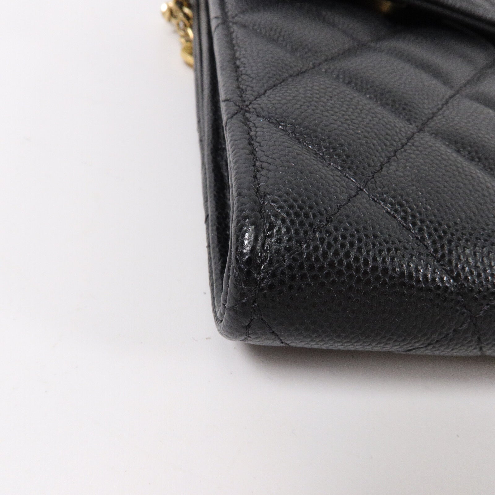 CHANEL 牛皮皮革Phone Bag鏈帶肩背袋