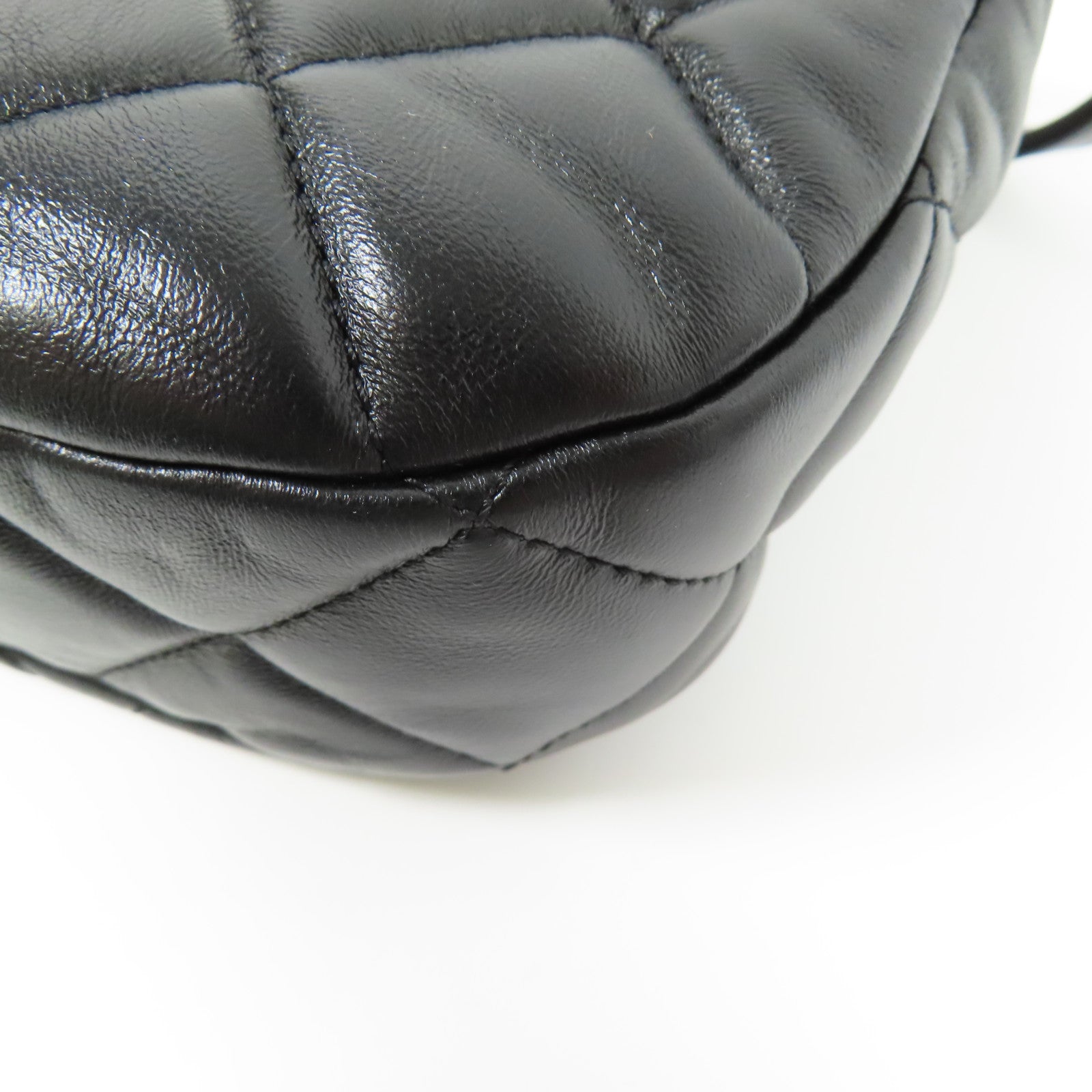 CHANEL 羊皮皮革Hobo Handbag金扣手挽肩背兩用袋