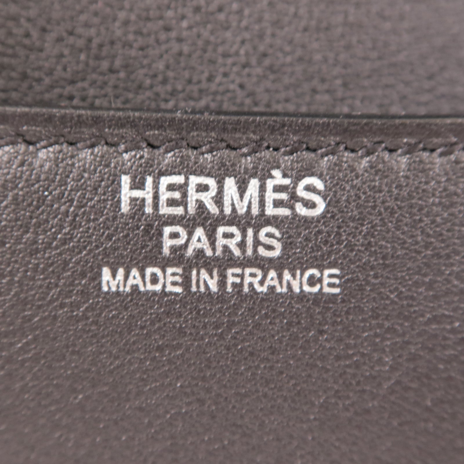 HERMES Swift皮革Constance 24銀扣肩背袋黑色