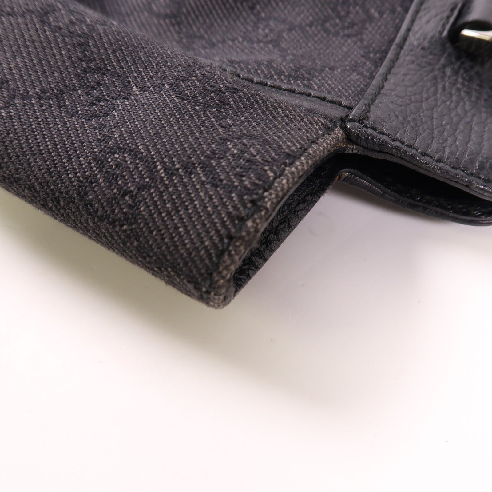 GUCCI 帆布Shoulder Bag銀扣肩背袋