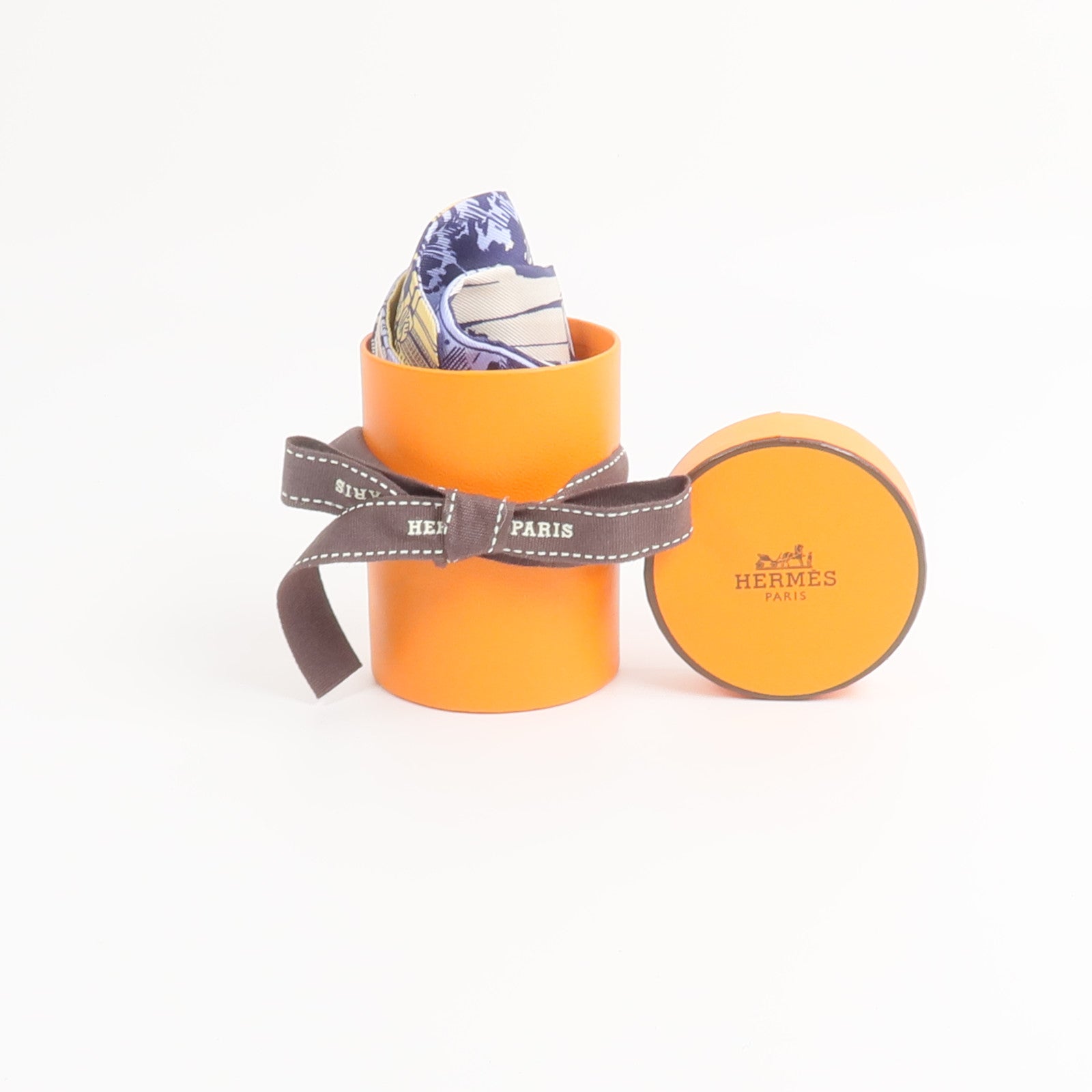 HERMES 絲質A l'Ombre des Boulevards Twilly絲巾