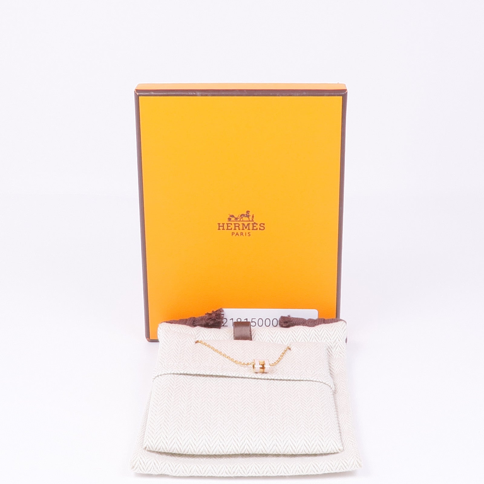HERMES 金屬Mini Pop H Pendant金扣項鍊