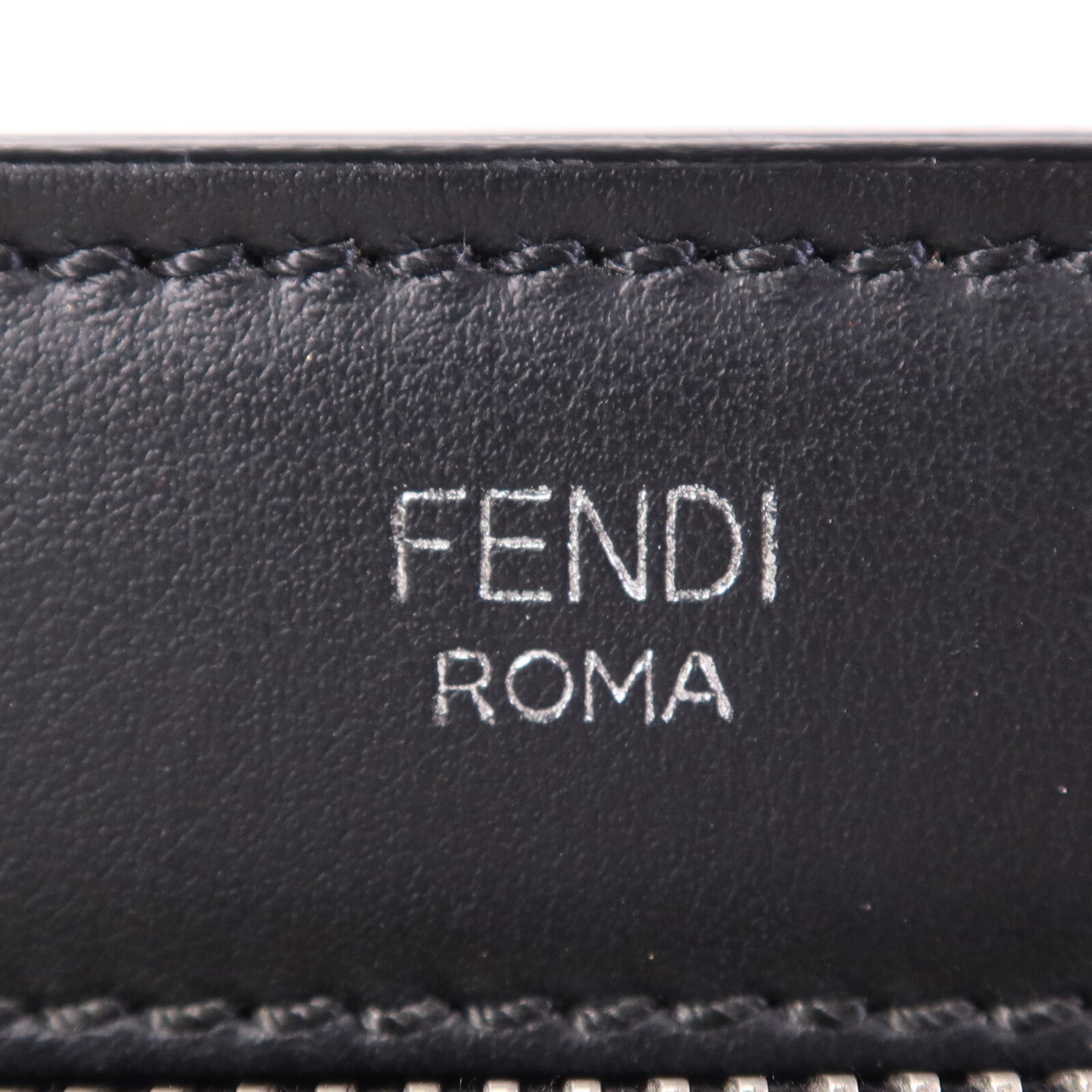 FENDI 【激減優惠】牛皮皮革Dotcom銀扣手挽肩背兩用袋