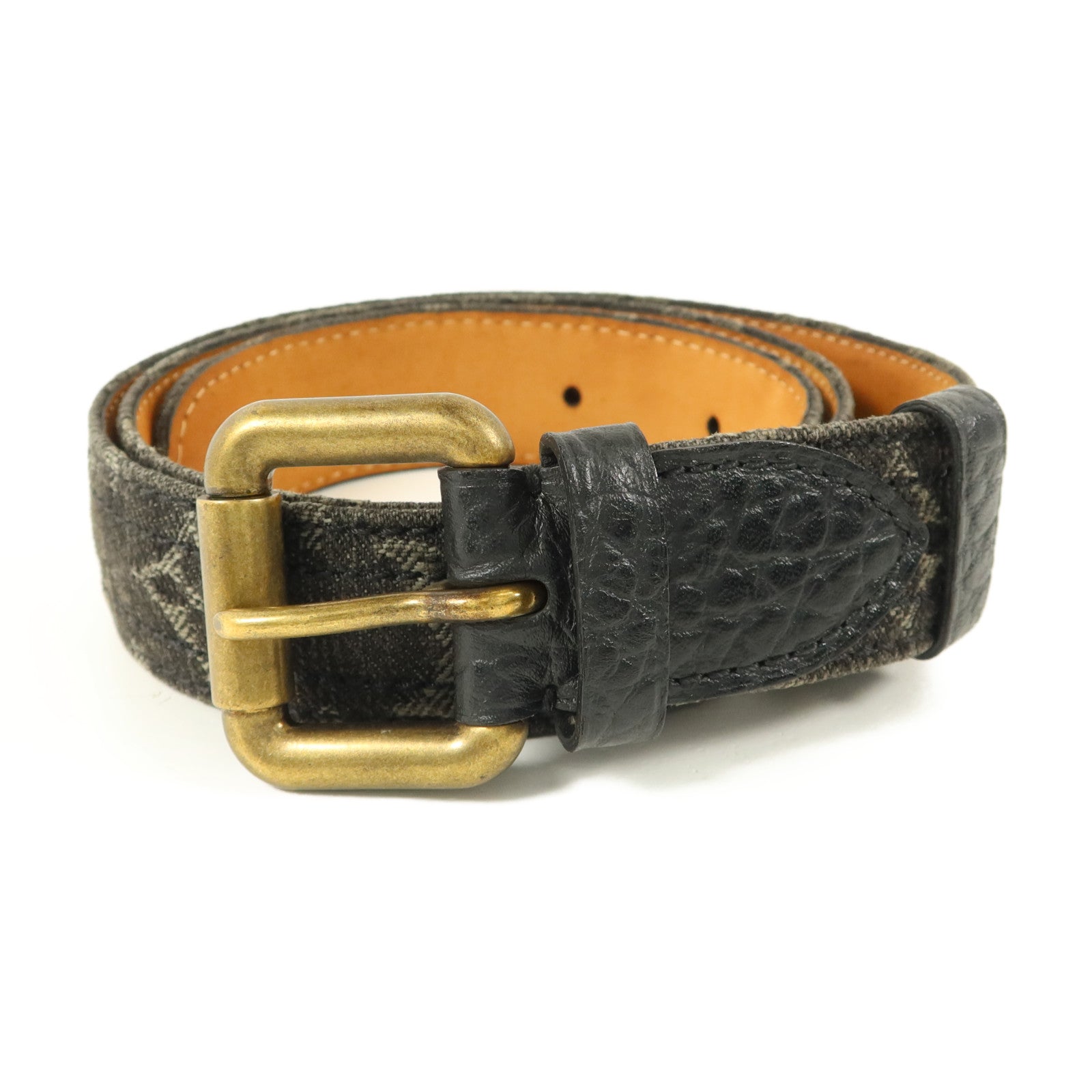 LOUIS VUITTON Monogram Denim Ceinture Belt皮帶