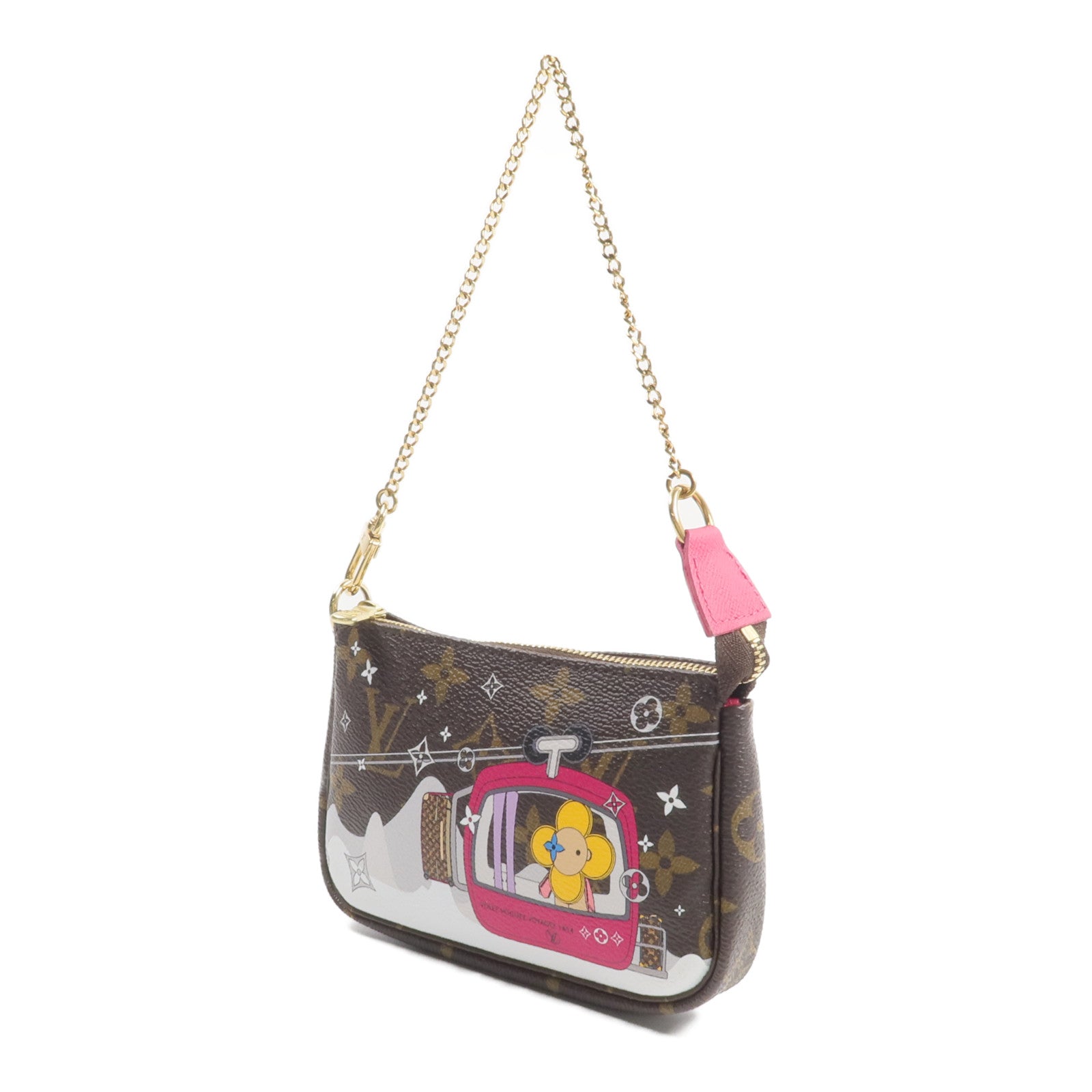 LOUIS VUITTON Monogram Vivienne Accessories Pouch鏈帶手拿包