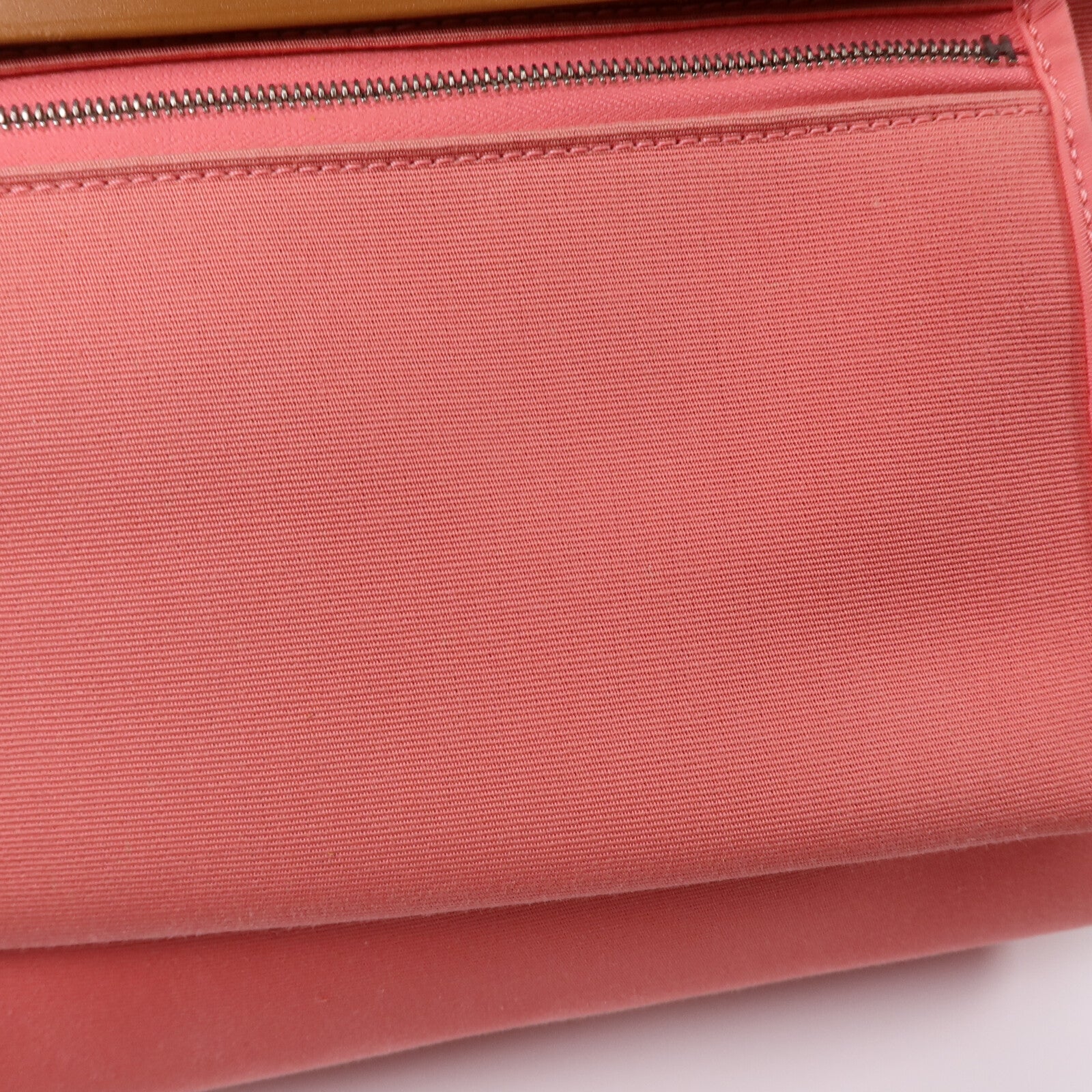 HERMES 帆布Herbag PM手挽肩背兩用袋Rose Azalee