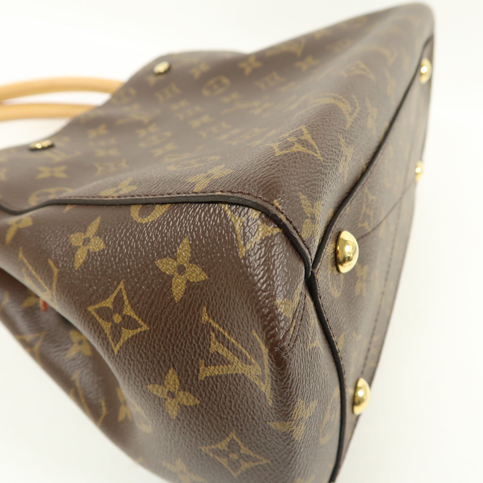 LOUIS VUITTON Monogram Montaigne MM金扣手挽肩背兩用袋