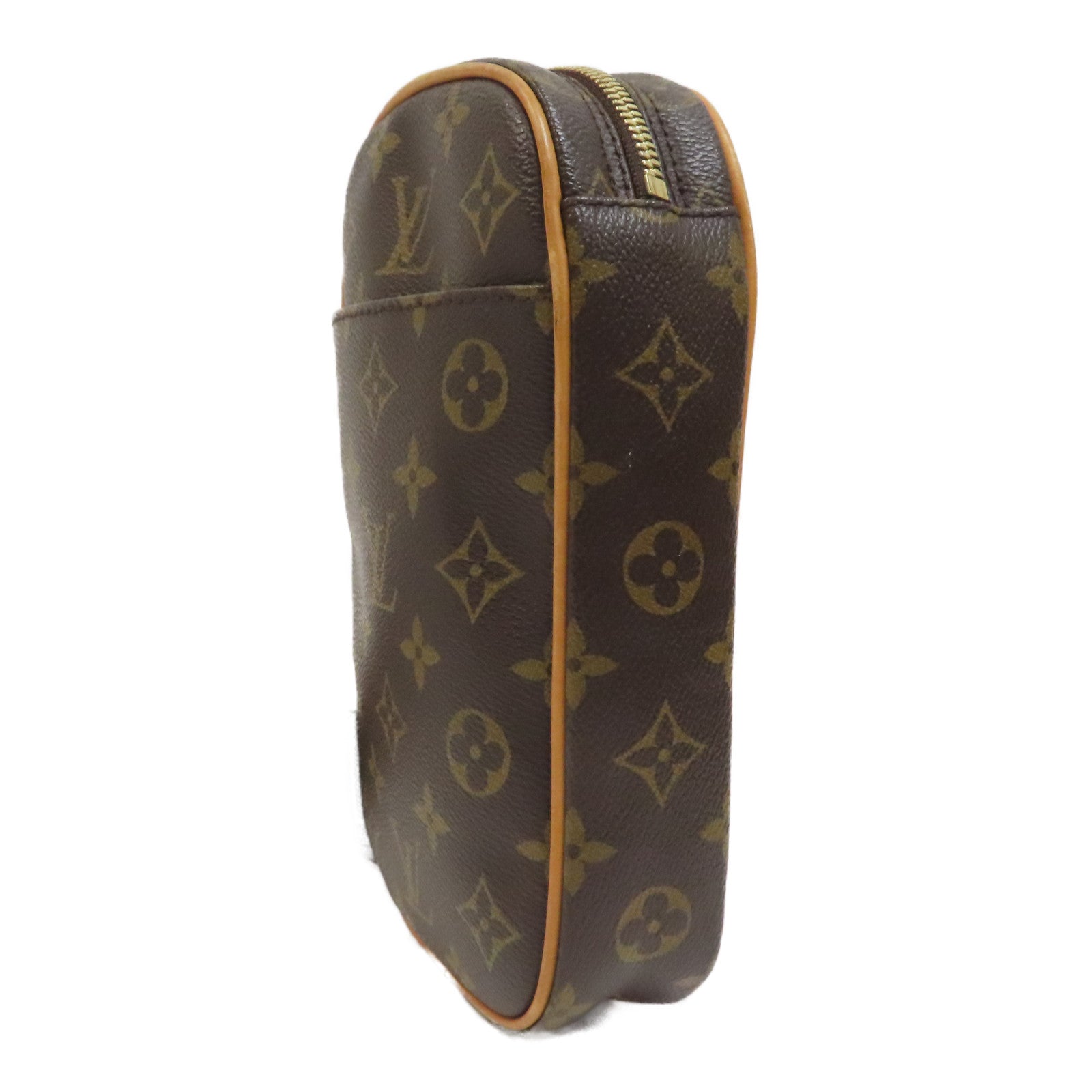 LOUIS VUITTON Monogram Pochette Gange Waist Bag金扣腰包啡色