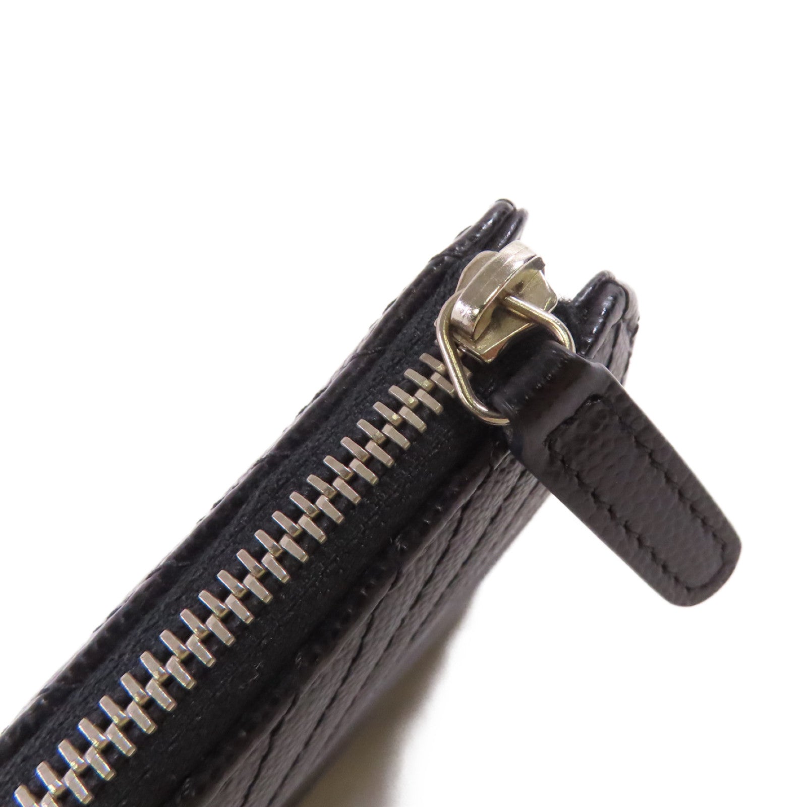 CHANEL 【激減優惠】斜紋Caviar皮革Pouch銀扣手拿包黑色