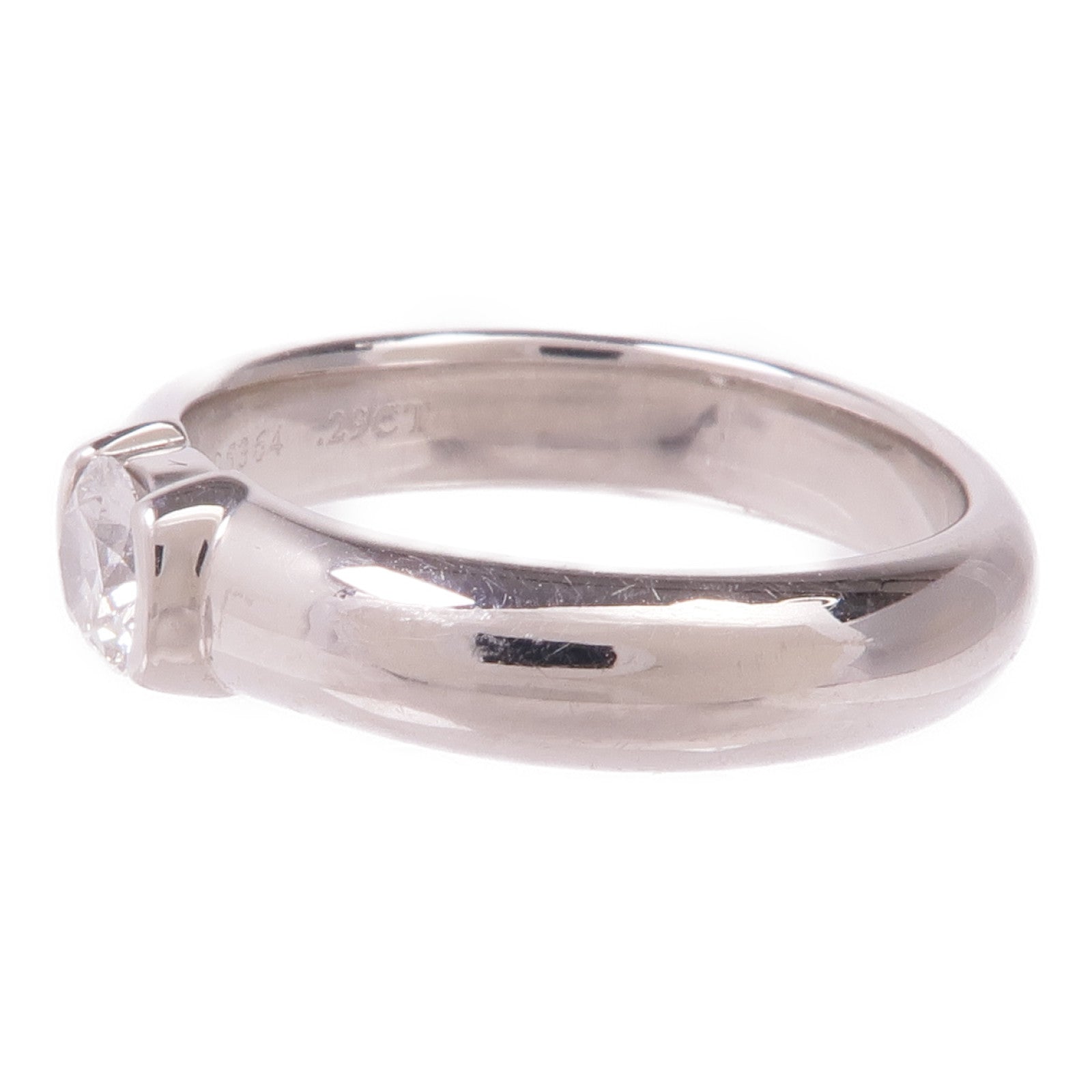 TIFFANY＆CO PT950鉑金Diamond Ring鑽石戒指US#4.75