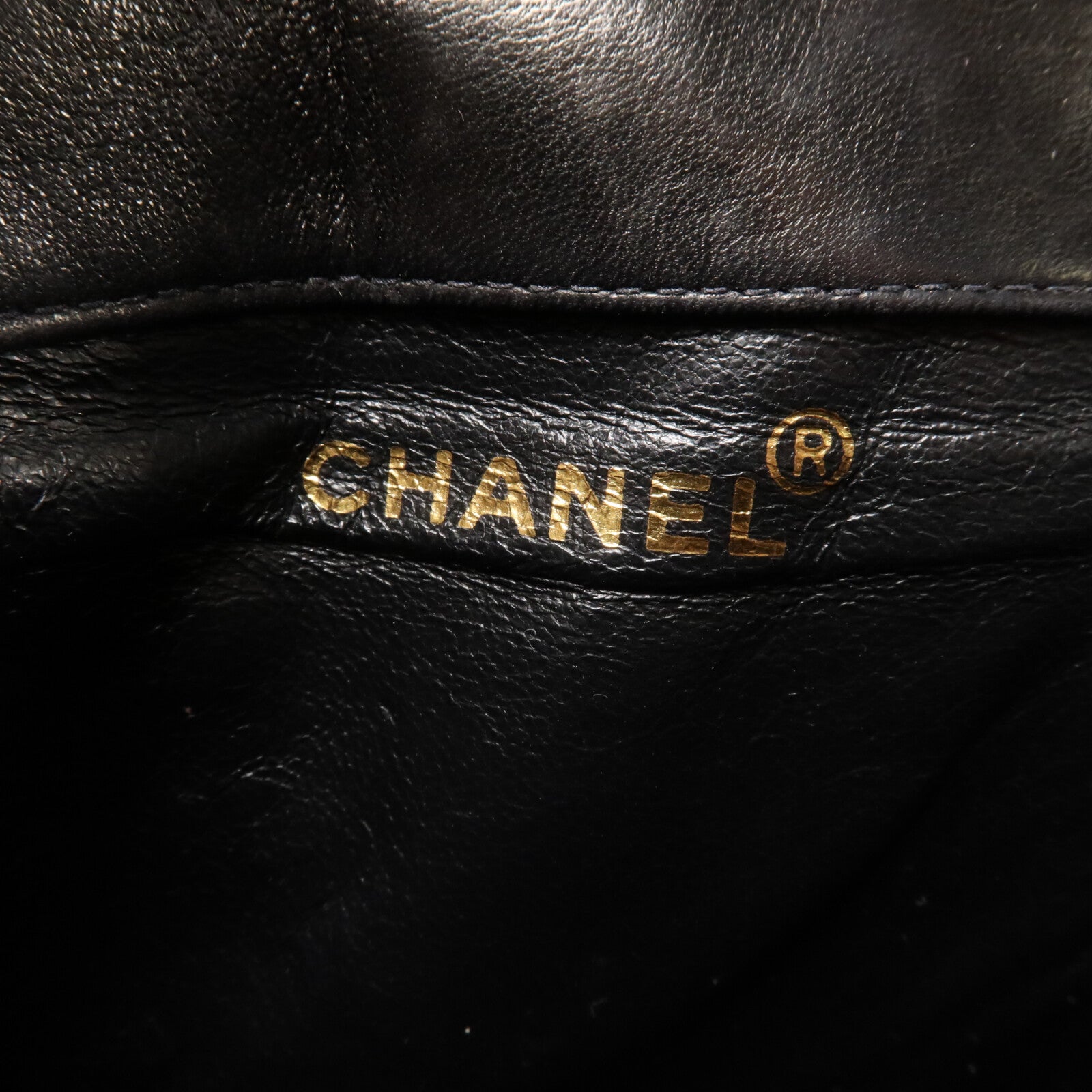 CHANEL 羊皮皮革Vintage Backpack鏈帶背包