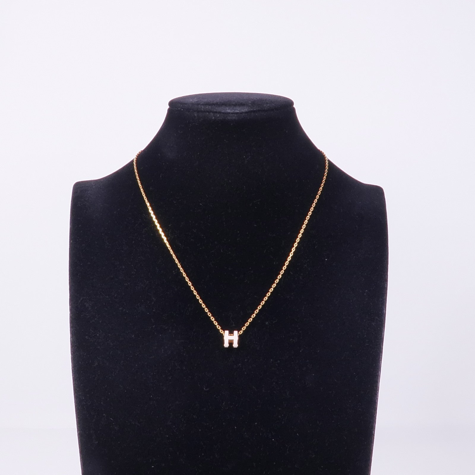 HERMES 金屬Mini Pop H Pendant金扣項鍊