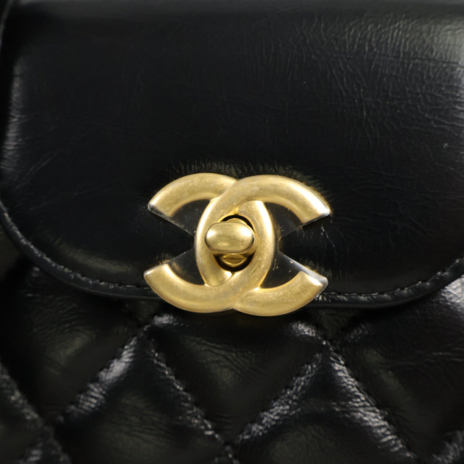 CHANEL 牛皮皮革Kelly Mini鏈帶手挽肩背兩用袋