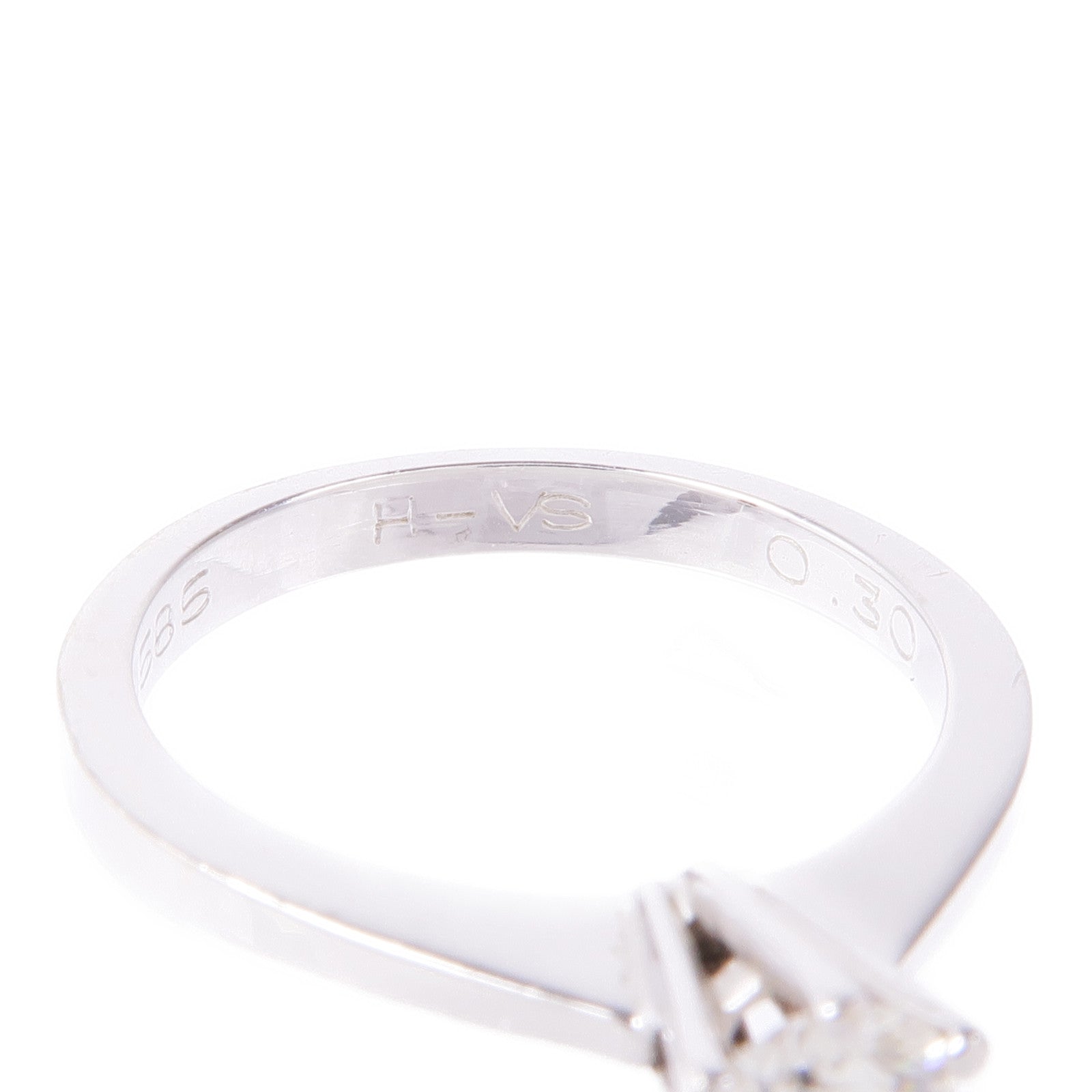 JEWELRY 【激減優惠】14K白金Diamond Ring鑽石戒指US#5.75