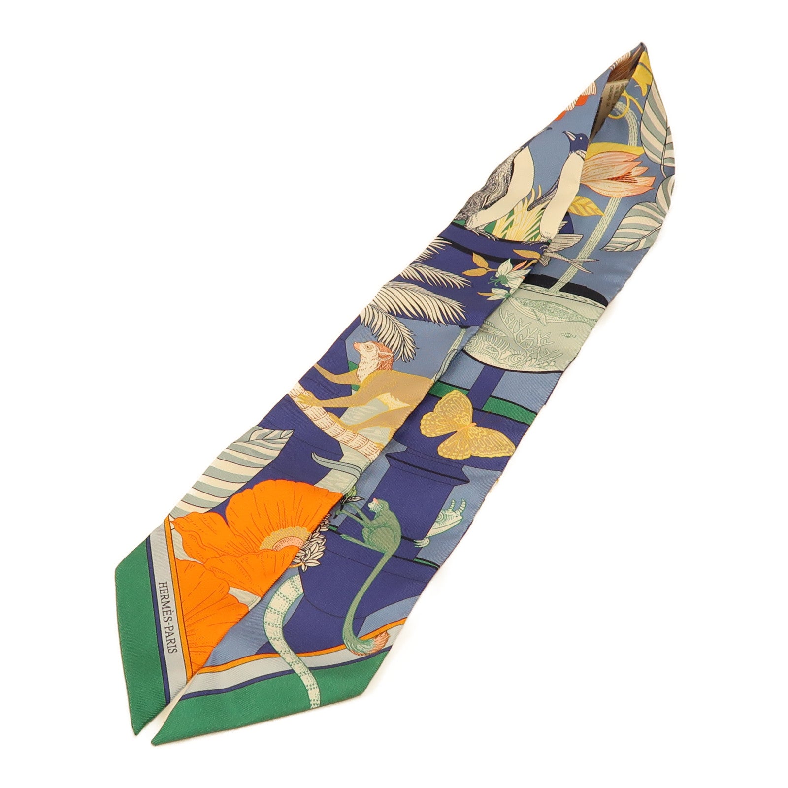 HERMES 絲質Twilly絲巾