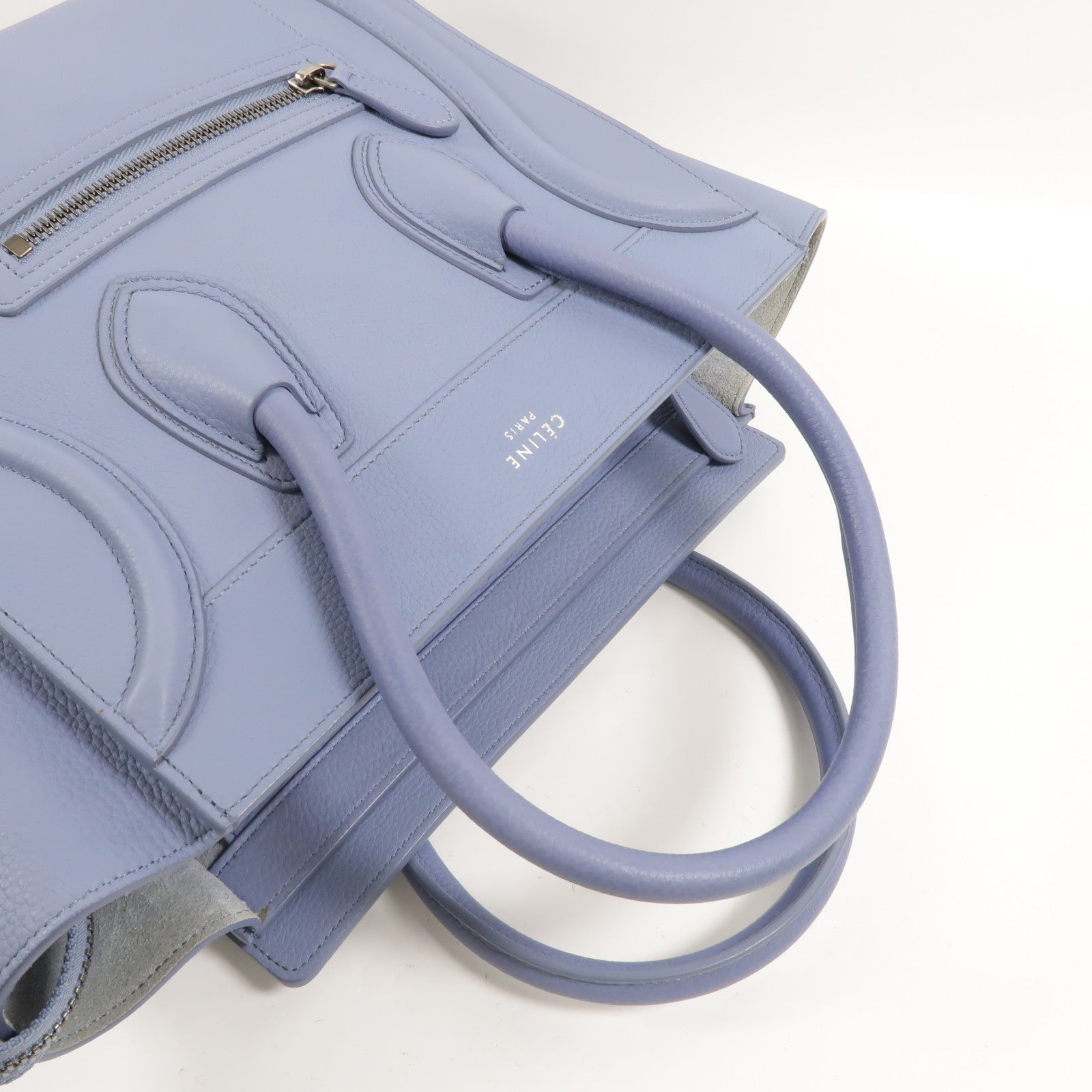 CELINE 牛皮皮革Micro Luggage手挽袋
