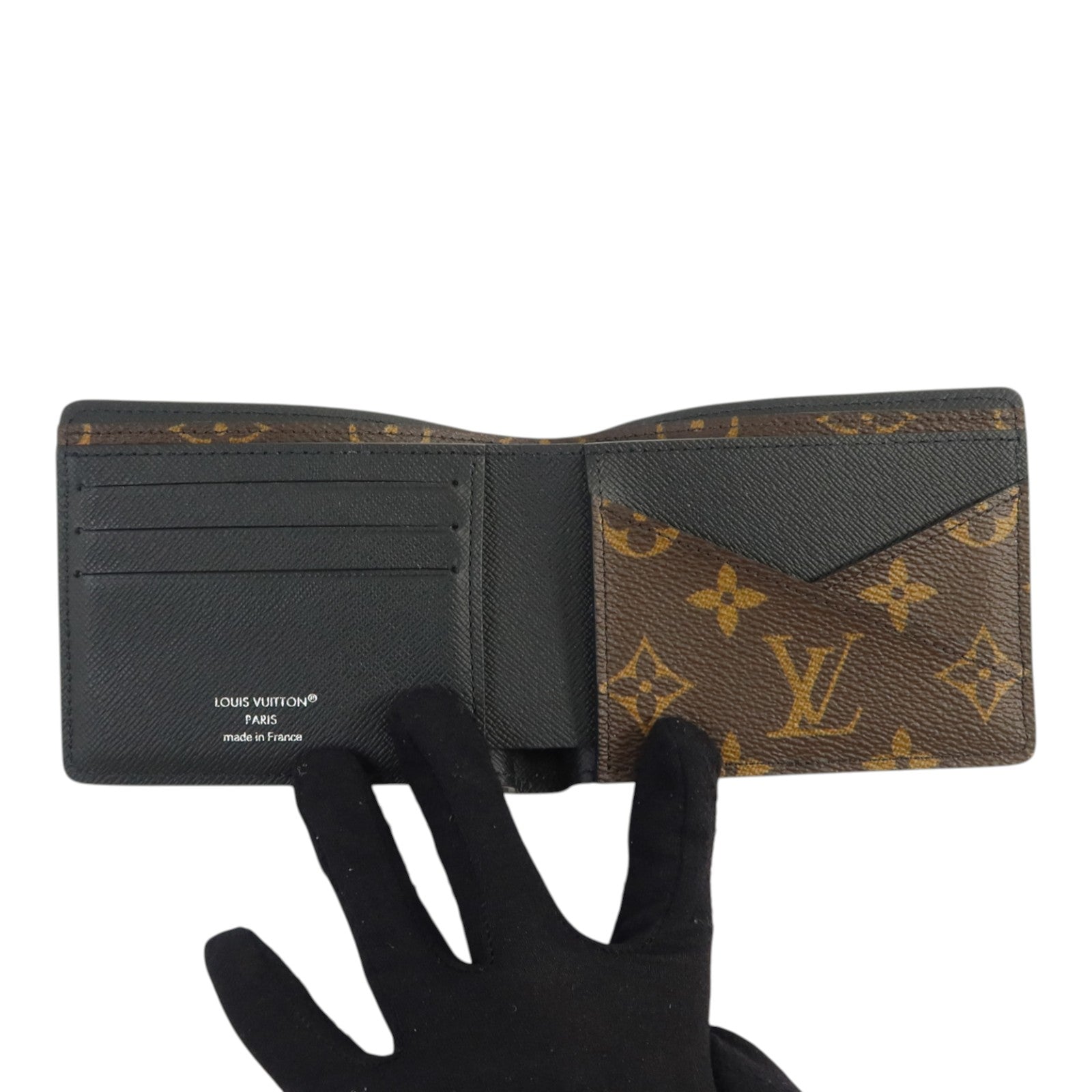 LOUIS VUITTON Monogram Macassar Multiple Wallet錢包