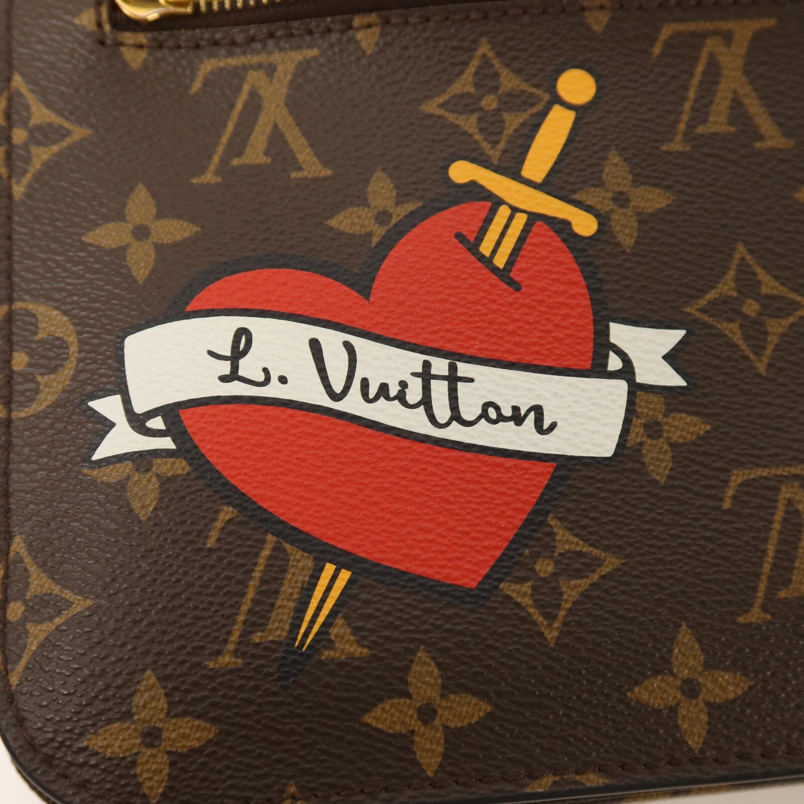 LOUIS VUITTON Monogram Patches Pochette Metis金扣手挽肩背兩用袋