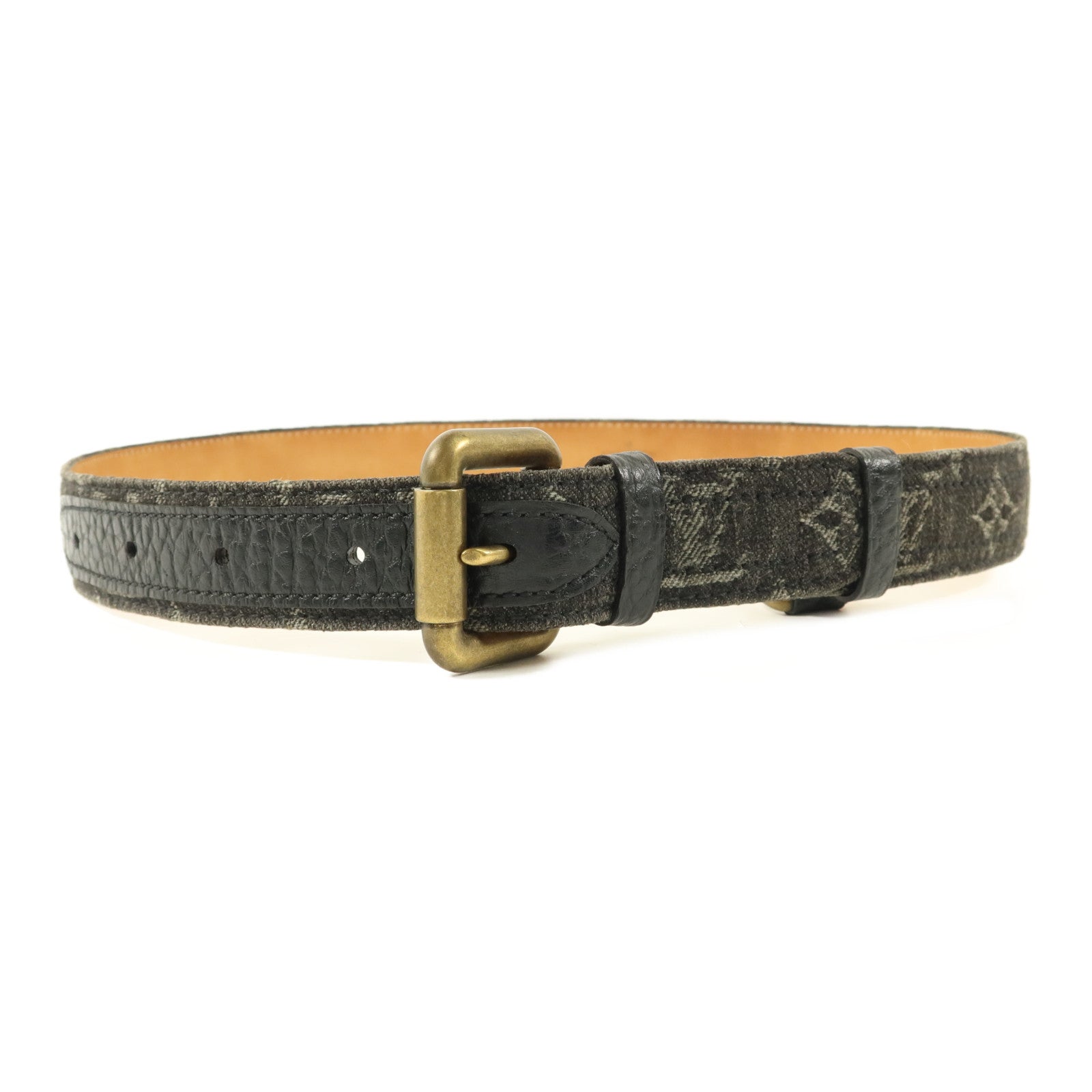 LOUIS VUITTON Monogram Denim Ceinture Belt皮帶