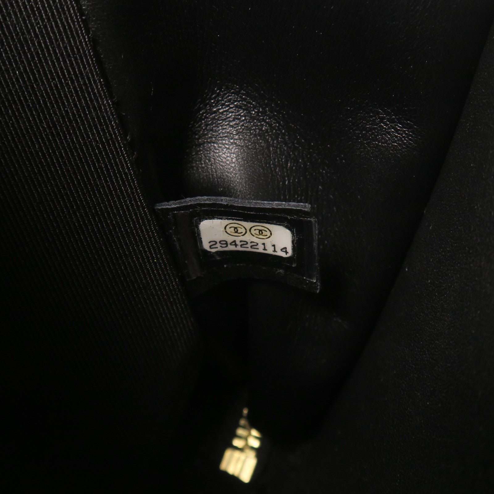 CHANEL 牛皮皮革2 Way Shoulder金扣手挽肩背兩用袋