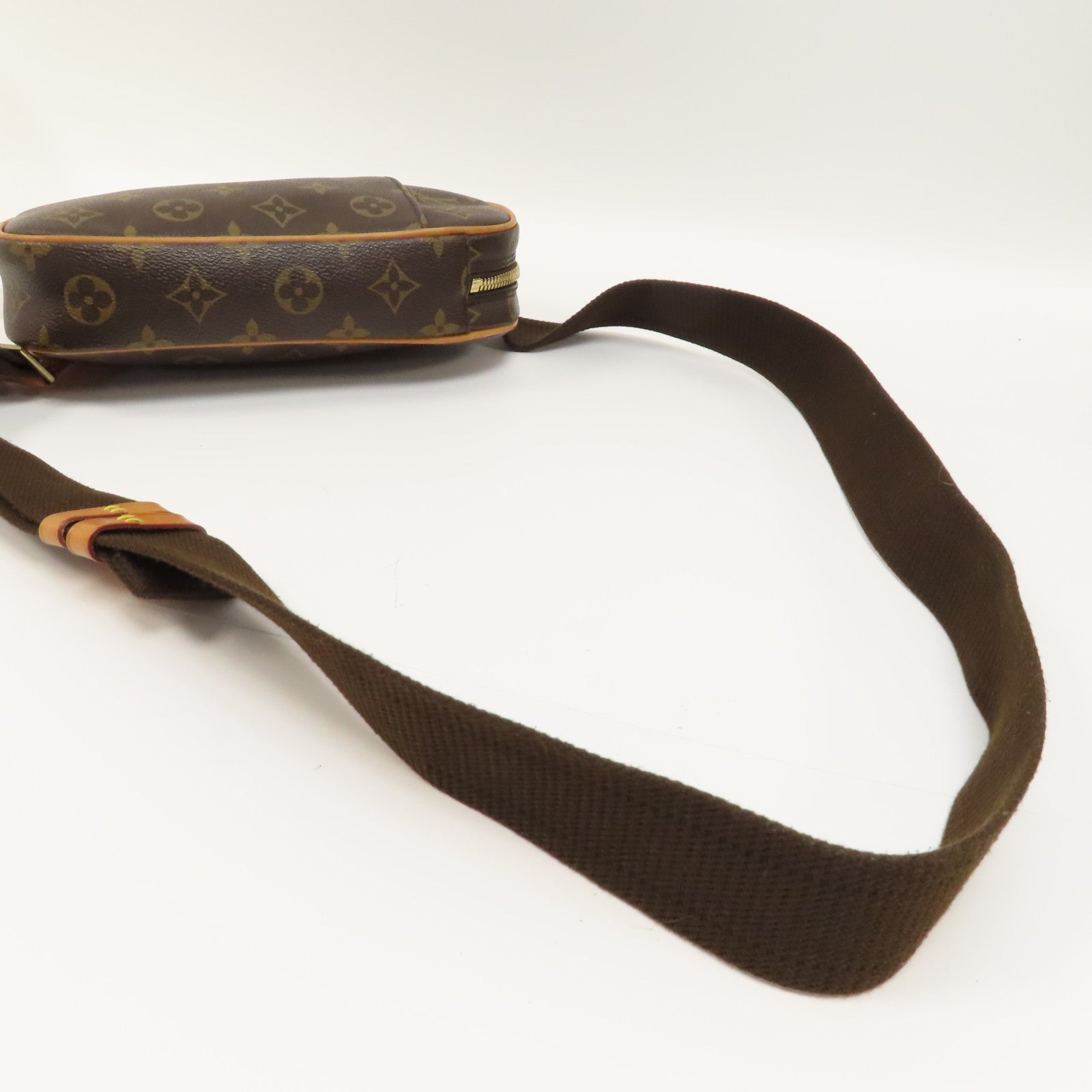 LOUIS VUITTON Monogram Pochette Gange Waist Bag金扣腰包啡色